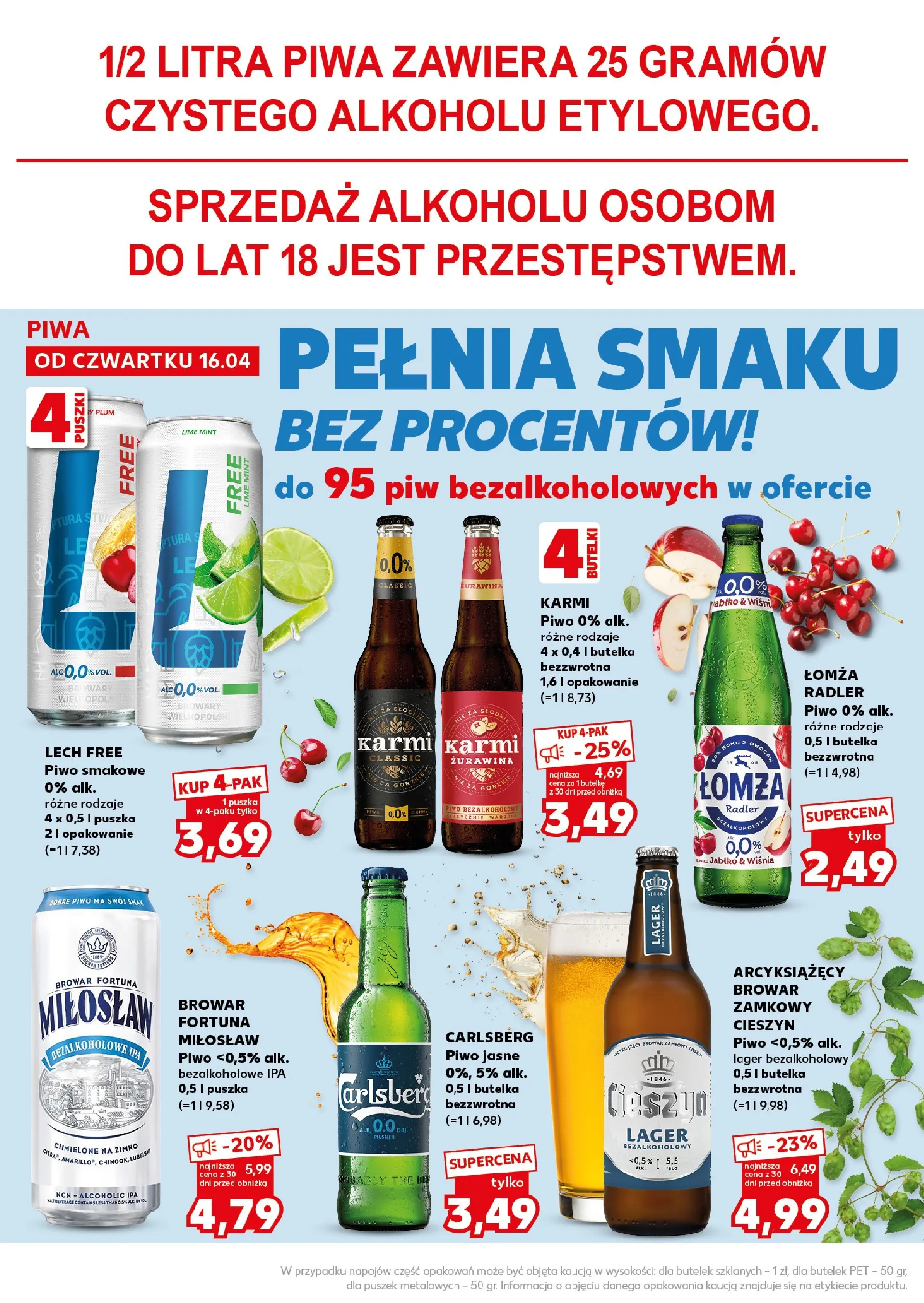 Kaufland gazetka - Super Sobota od 18.04.2026 - od jutra PDF | Strona: 24 | Produkty: Żurawina, Piwo