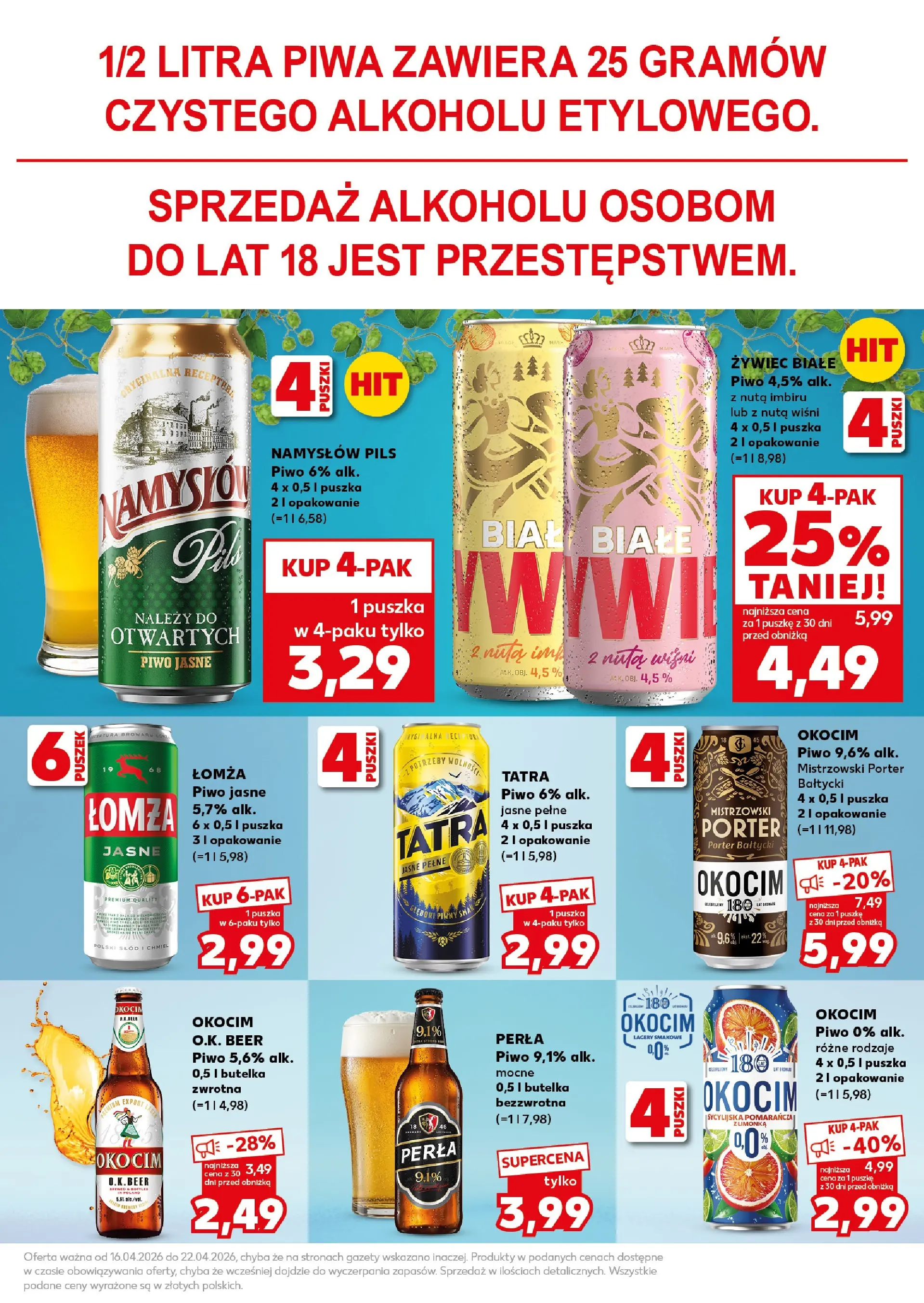 Kaufland gazetka - Super Sobota od 18.04.2026 - od jutra PDF | Strona: 25 | Produkty: Piwo