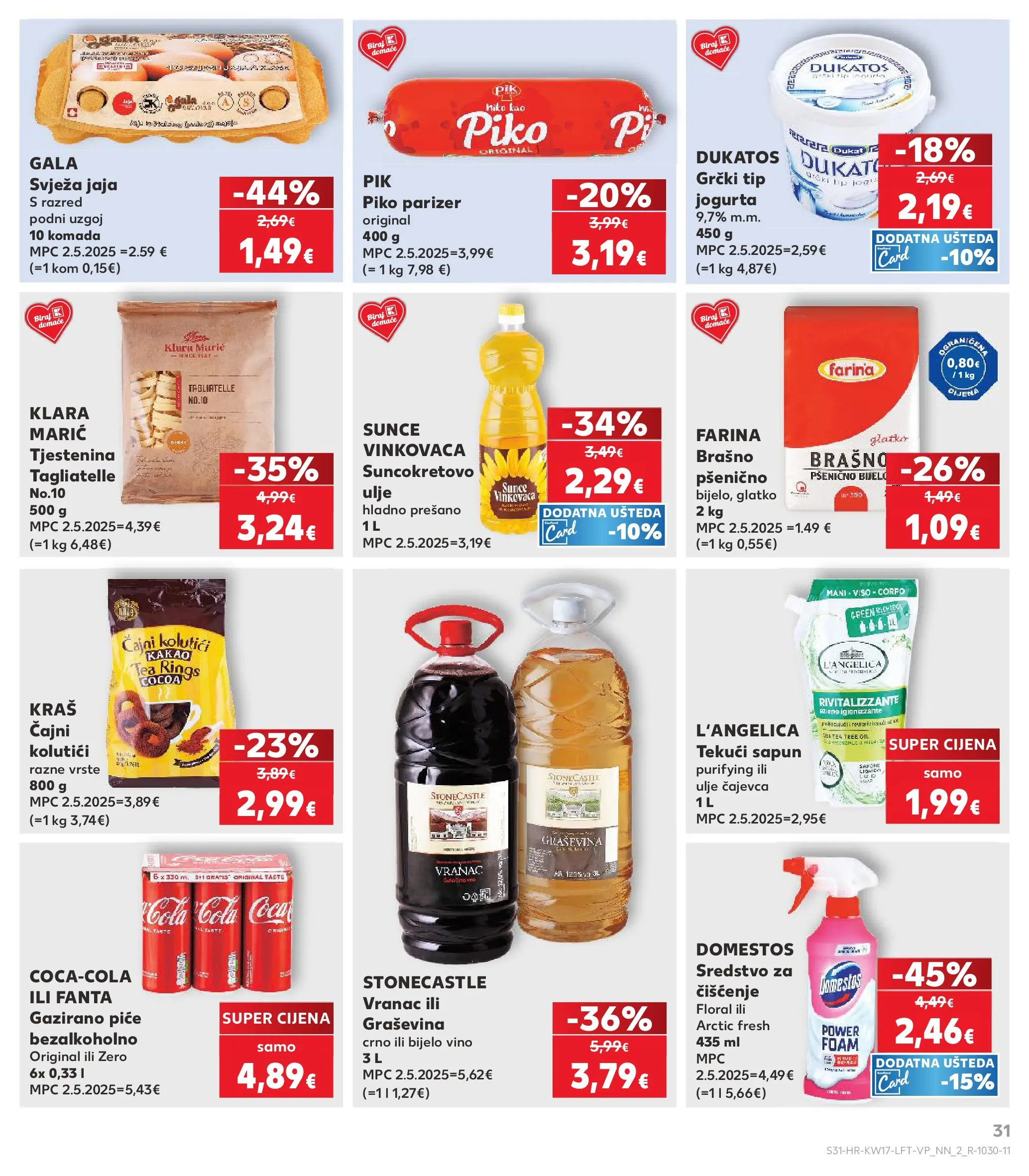 Kaufland - Kaufland katalog do 28.04.2026 novi od 21.04.2026 na listanje > letak digitalni | Stranica: 31 | Proizvodi: Fanta, Vino, Tjestenina, L'Angelica