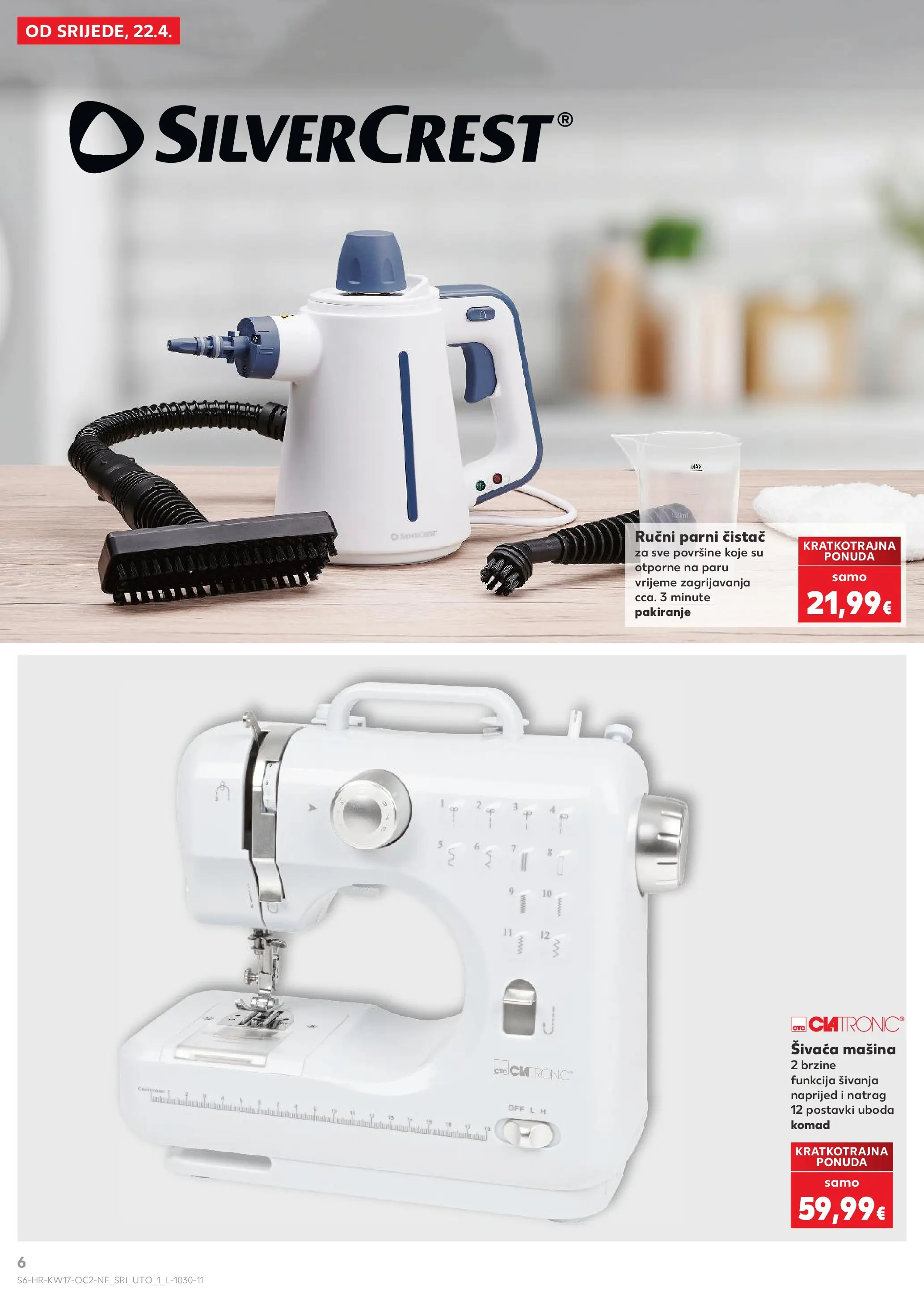 Kaufland - Kaufland katalog do 28.04.2026 novi od 21.04.2026 na listanje > letak digitalni | Stranica: 6 | Proizvodi: Parni čistač