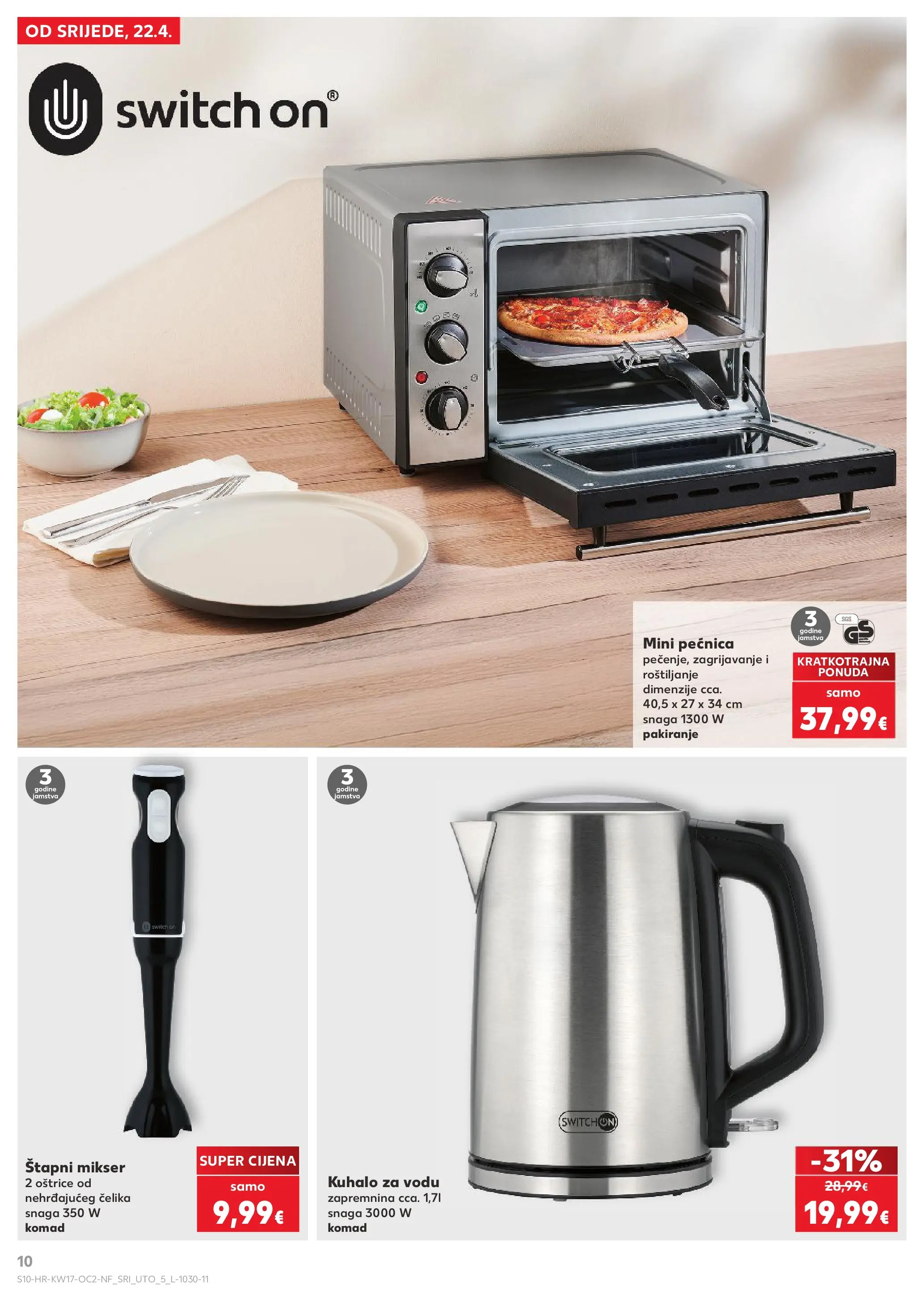 Kaufland - Kaufland katalog do 28.04.2026 novi od 21.04.2026 na listanje > letak digitalni | Stranica: 10 | Proizvodi: Mikser, Štapni mikser, Blender, Pećnica