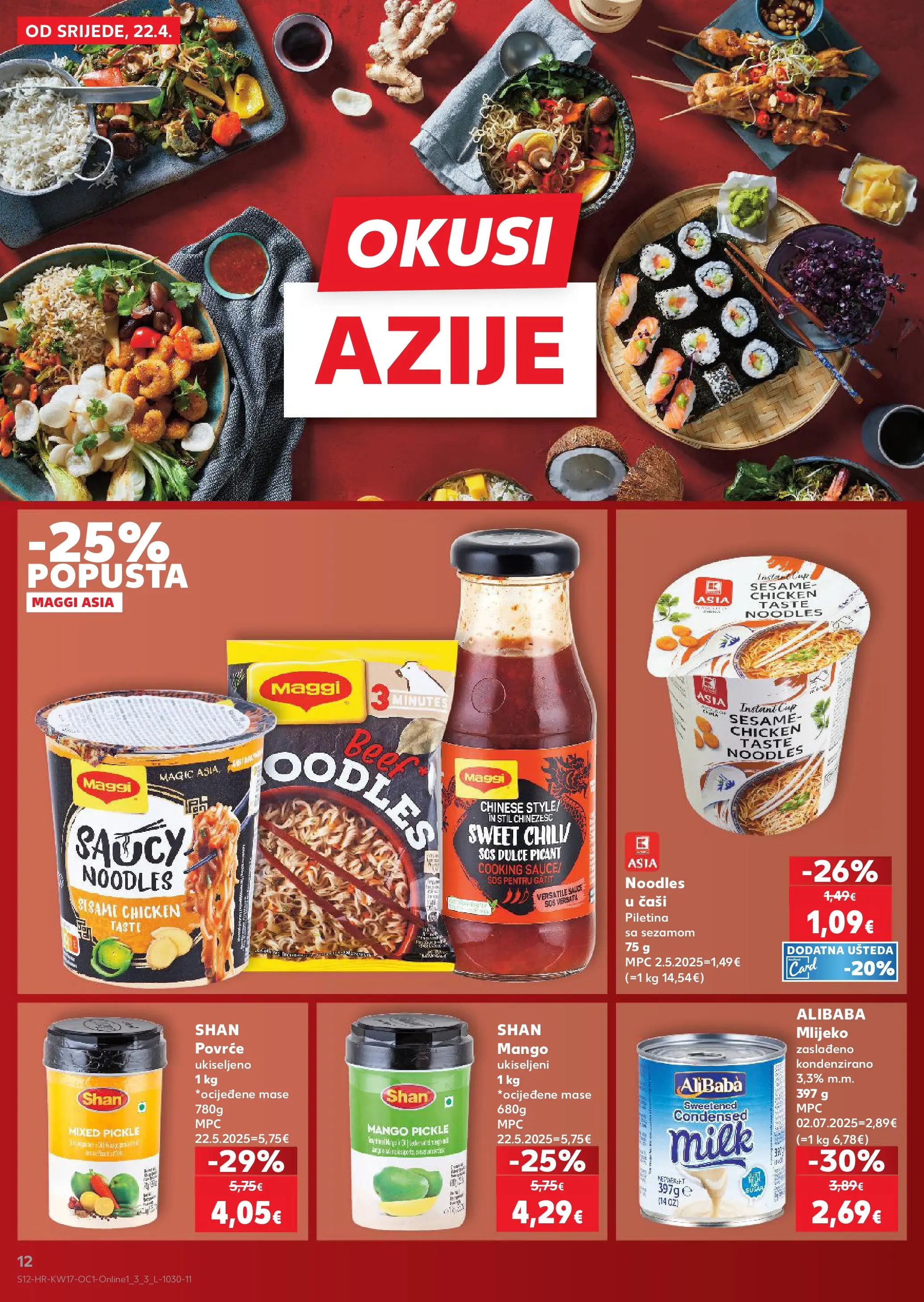 Kaufland - Kaufland katalog do 28.04.2026 novi od 21.04.2026 na listanje > letak digitalni | Stranica: 12 | Proizvodi: Mlijeko, Piletina, Povrće, Mango