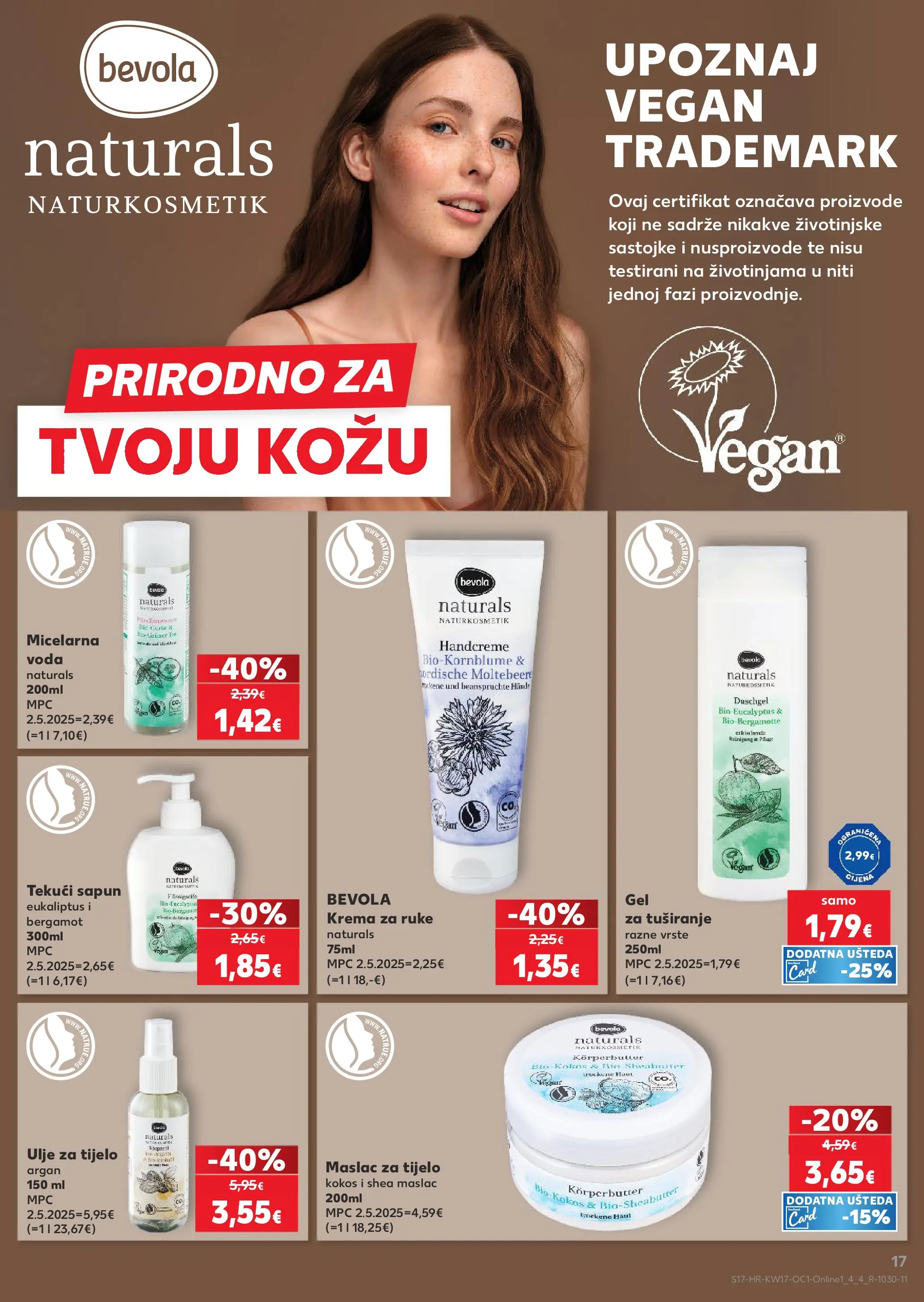 Kaufland - Kaufland katalog do 28.04.2026 novi od 21.04.2026 na listanje > letak digitalni | Stranica: 17 | Proizvodi: Ulje, Sapun, Krema, Voda