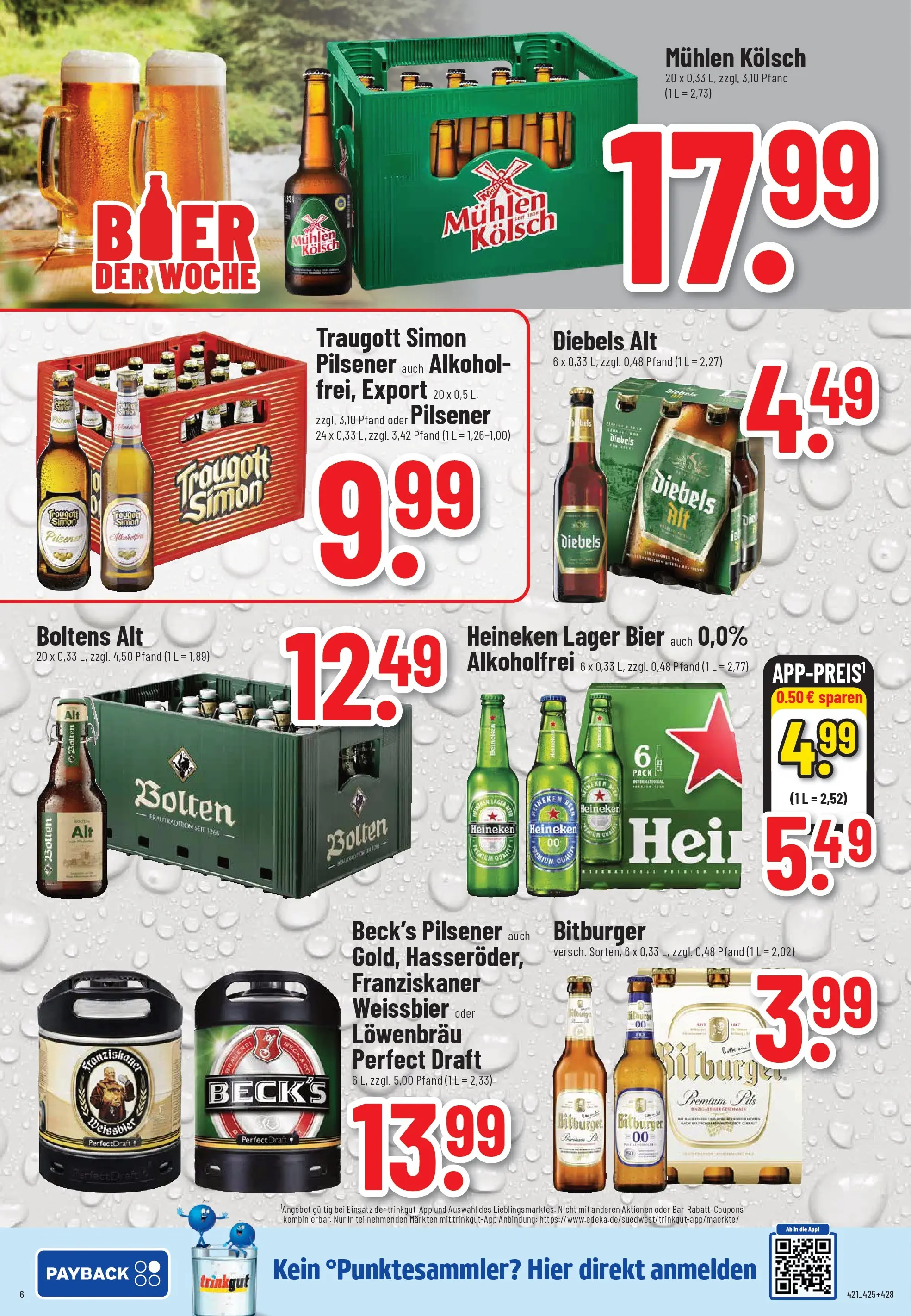 Trinkgut Prospekt Worms	 (ab 20.04.2026) » Angebote online | Seite: 6 | Produkte: Bier, Weißbier, Pils, Heineken