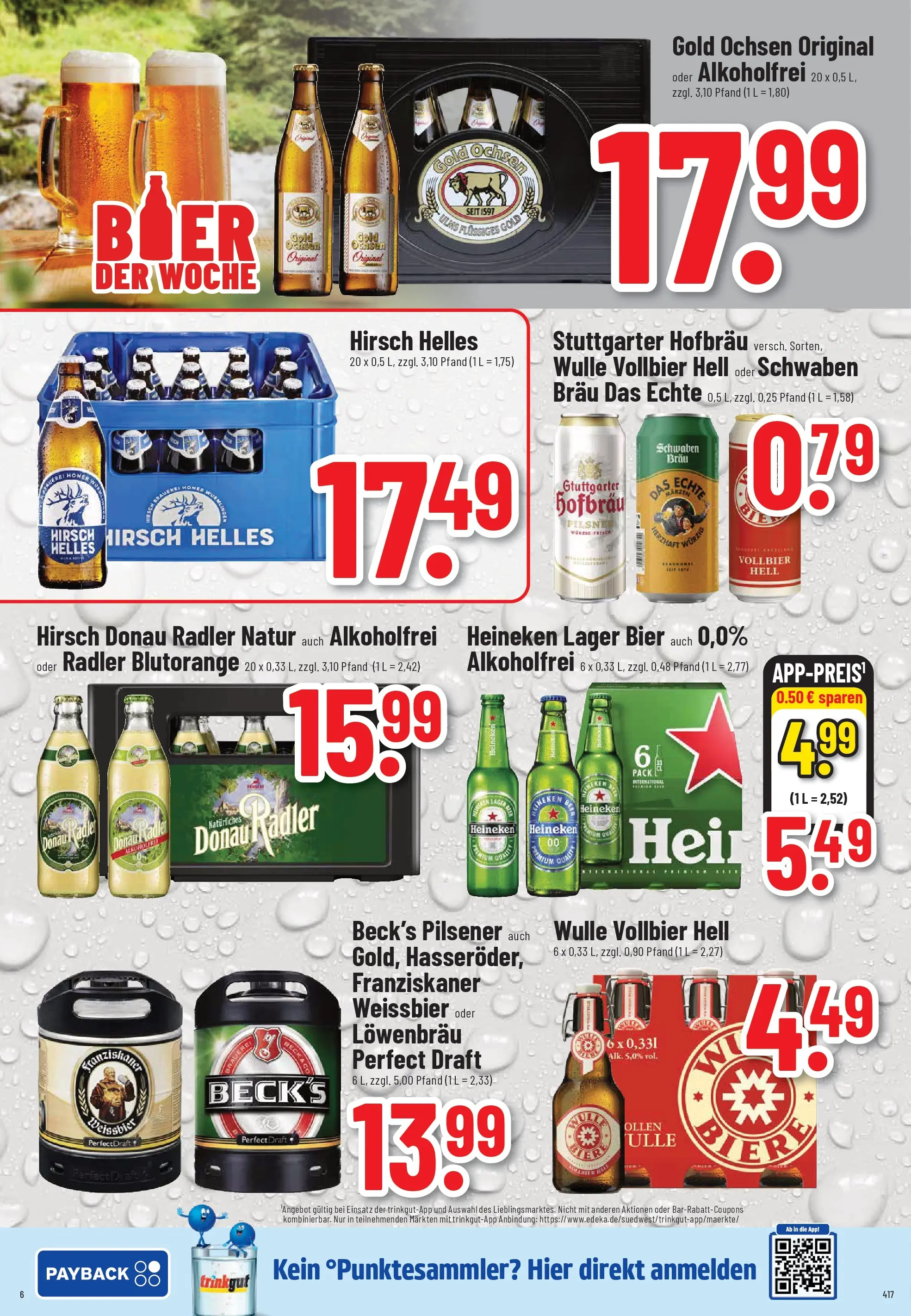 Trinkgut Prospekt Pforzheim	 (ab 20.04.2026) » Angebote online | Seite: 6 | Produkte: Franziskaner, Bier, Weißbier, Heineken