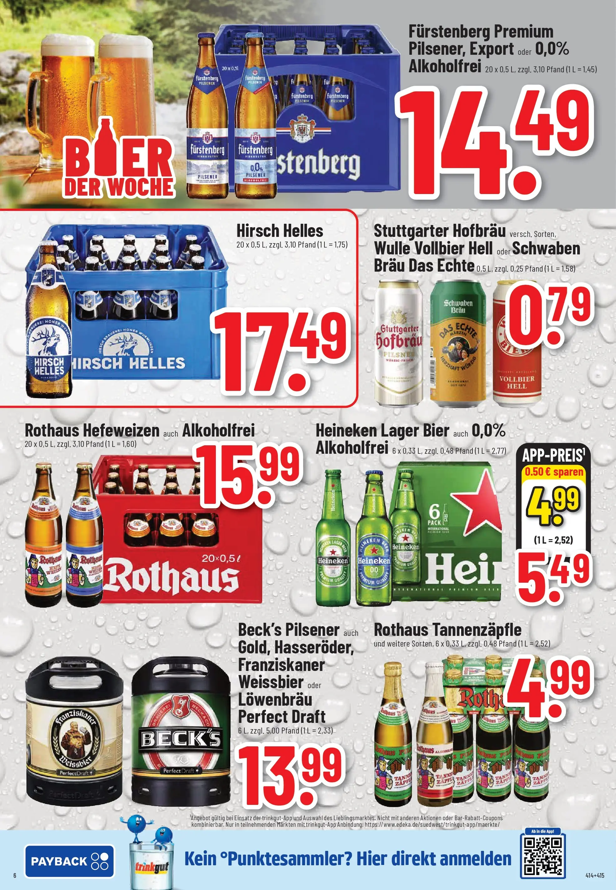 Trinkgut Prospekt Schramberg	 (ab 20.04.2026) » Angebote online | Seite: 6 | Produkte: Franziskaner, Bier, Weißbier, Heineken