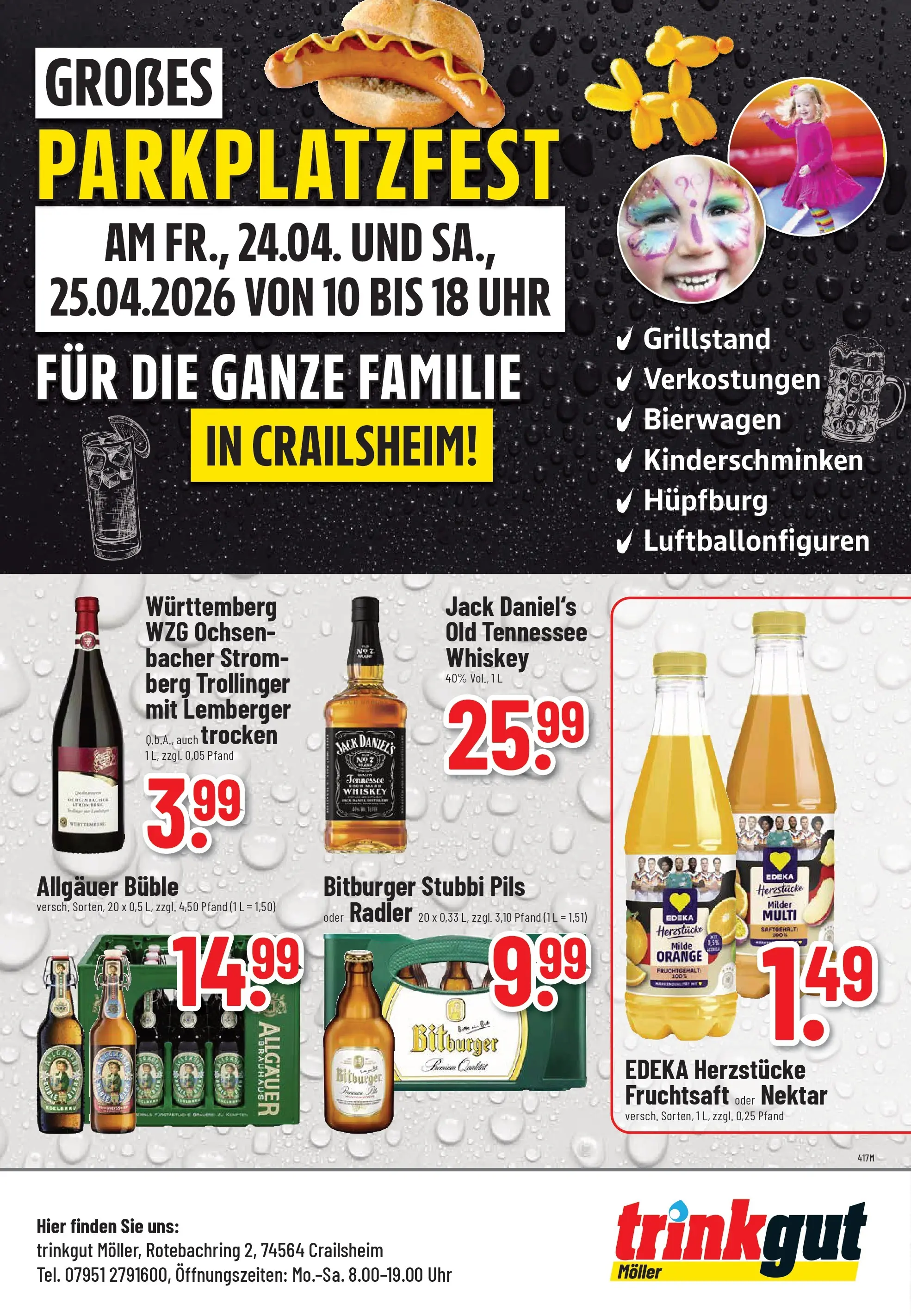 Trinkgut Prospekt Crailsheim	 (ab 20.04.2026) » Angebote online | Seite: 8 | Produkte: Pils, Jack Daniel's, Radler, Whiskey