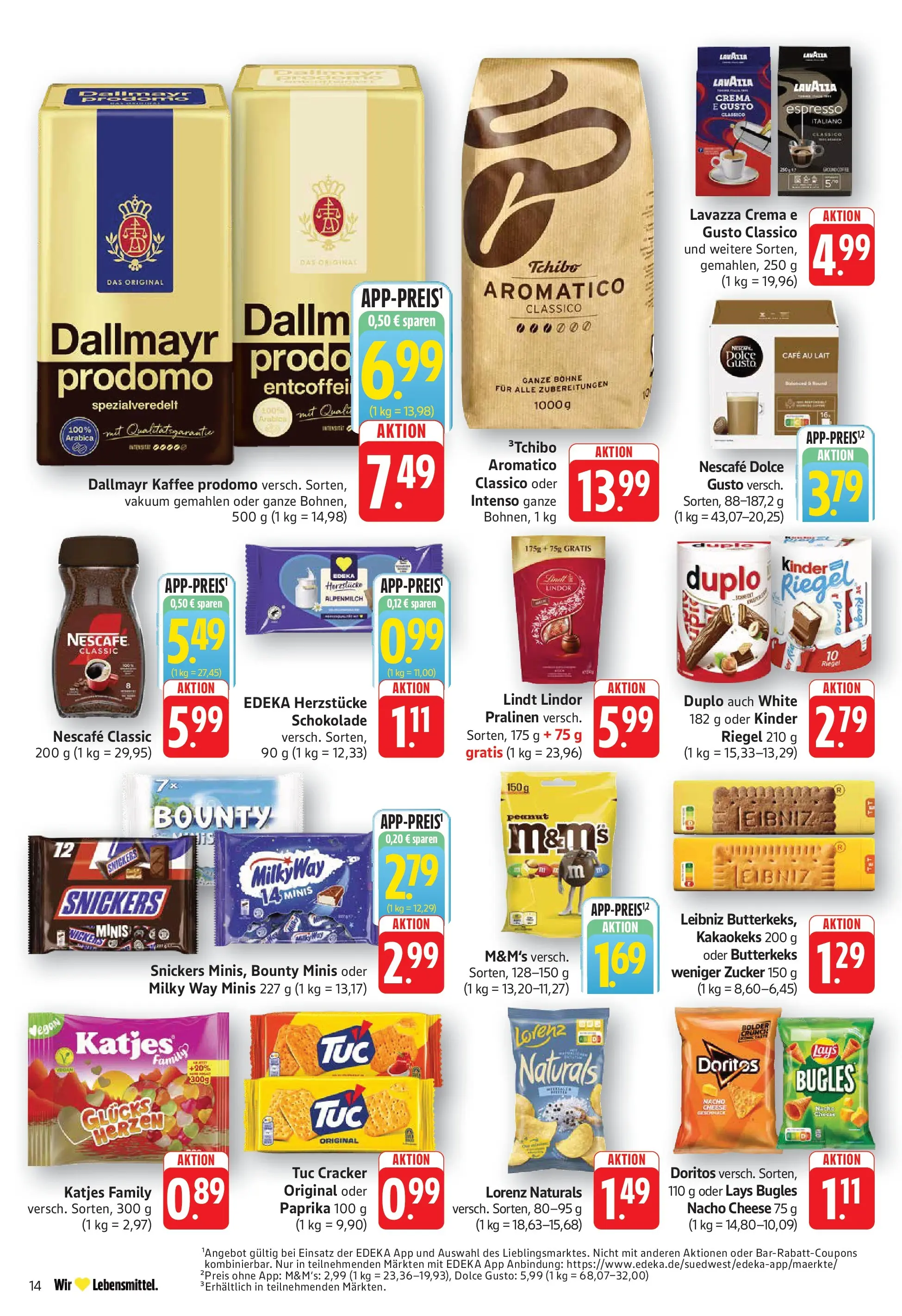Angebote (ab 20.04.2026) zum Blättern | Seite: 14 | Produkte: Lavazza, Nescafe, Dallmayr, Paprika