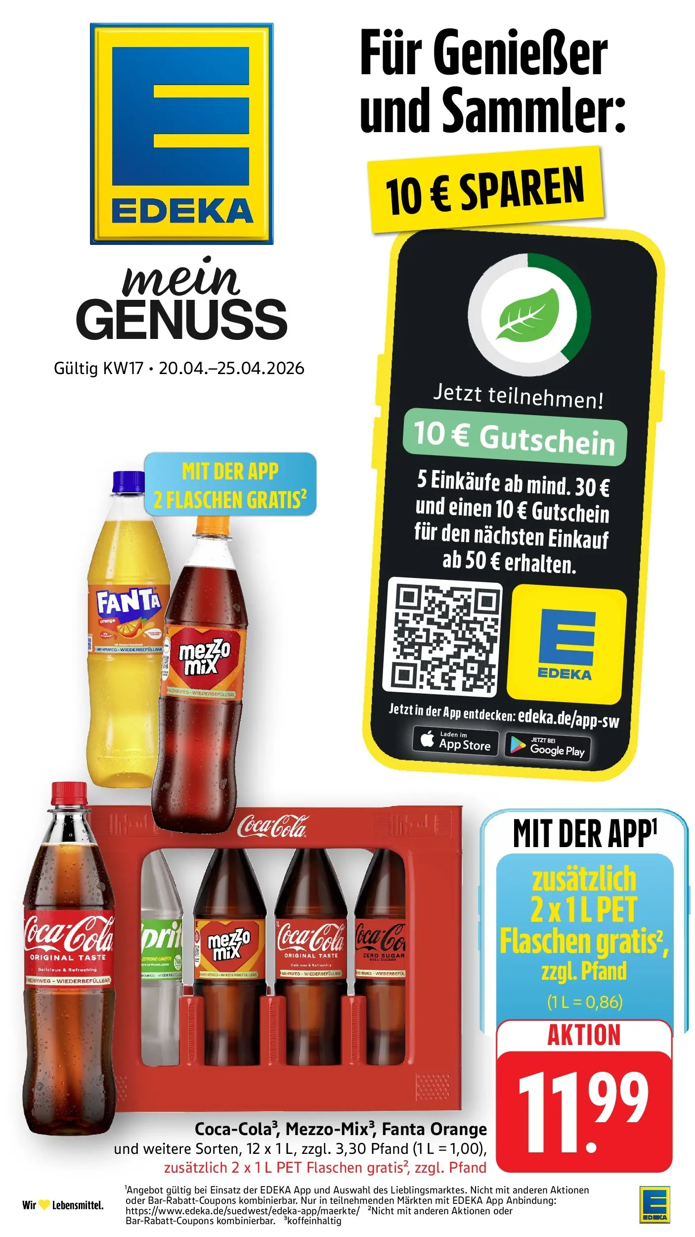 E center Prospekt Offenburg	 (ab 19.04.2026) zum Blättern | Seite: 1 | Produkte: Coca cola, Fanta, Cola