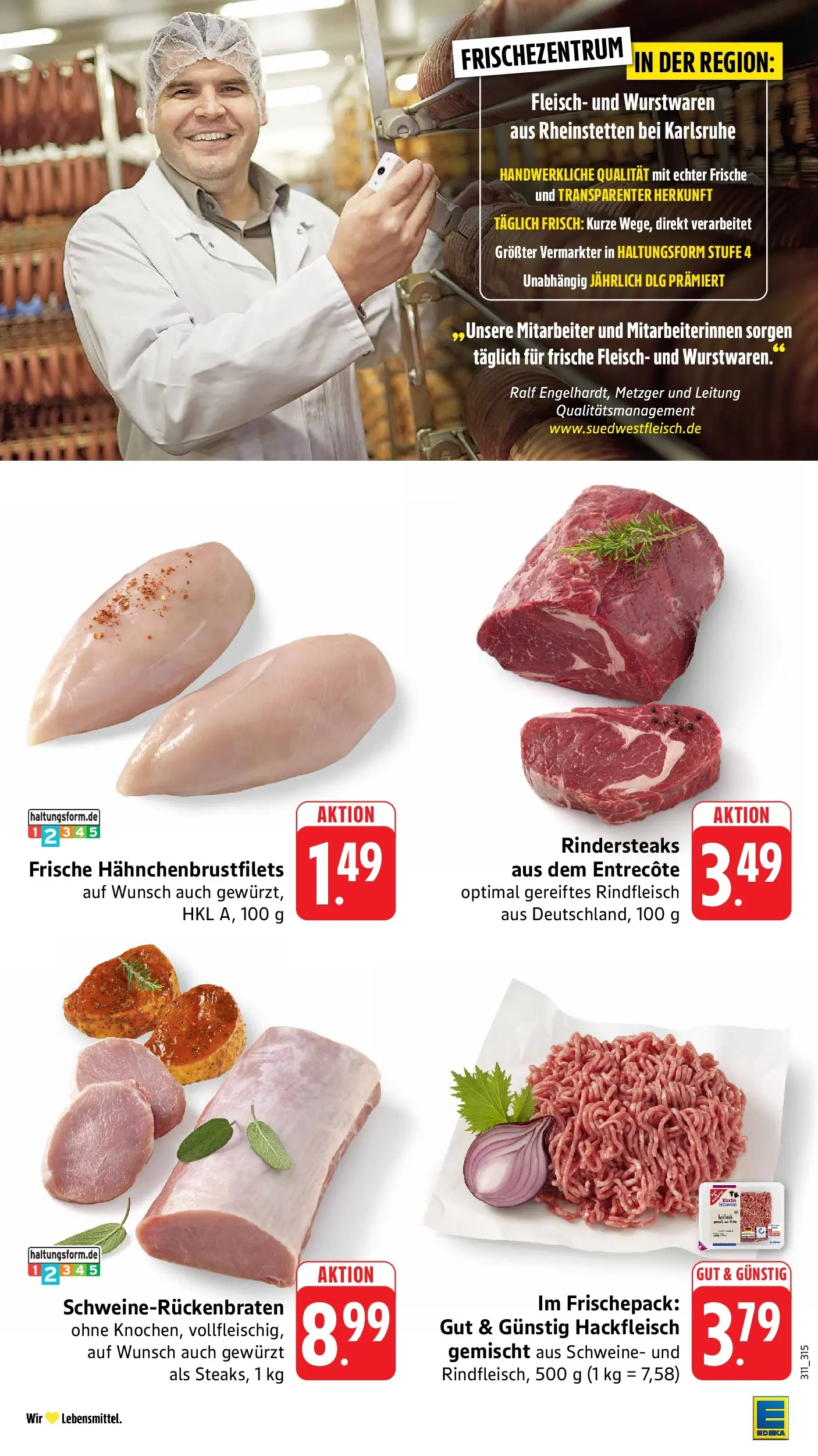 E center Prospekt Offenburg	 (ab 19.04.2026) zum Blättern | Seite: 8 | Produkte: Entrecote, Rindfleisch, Fleisch, Hackfleisch