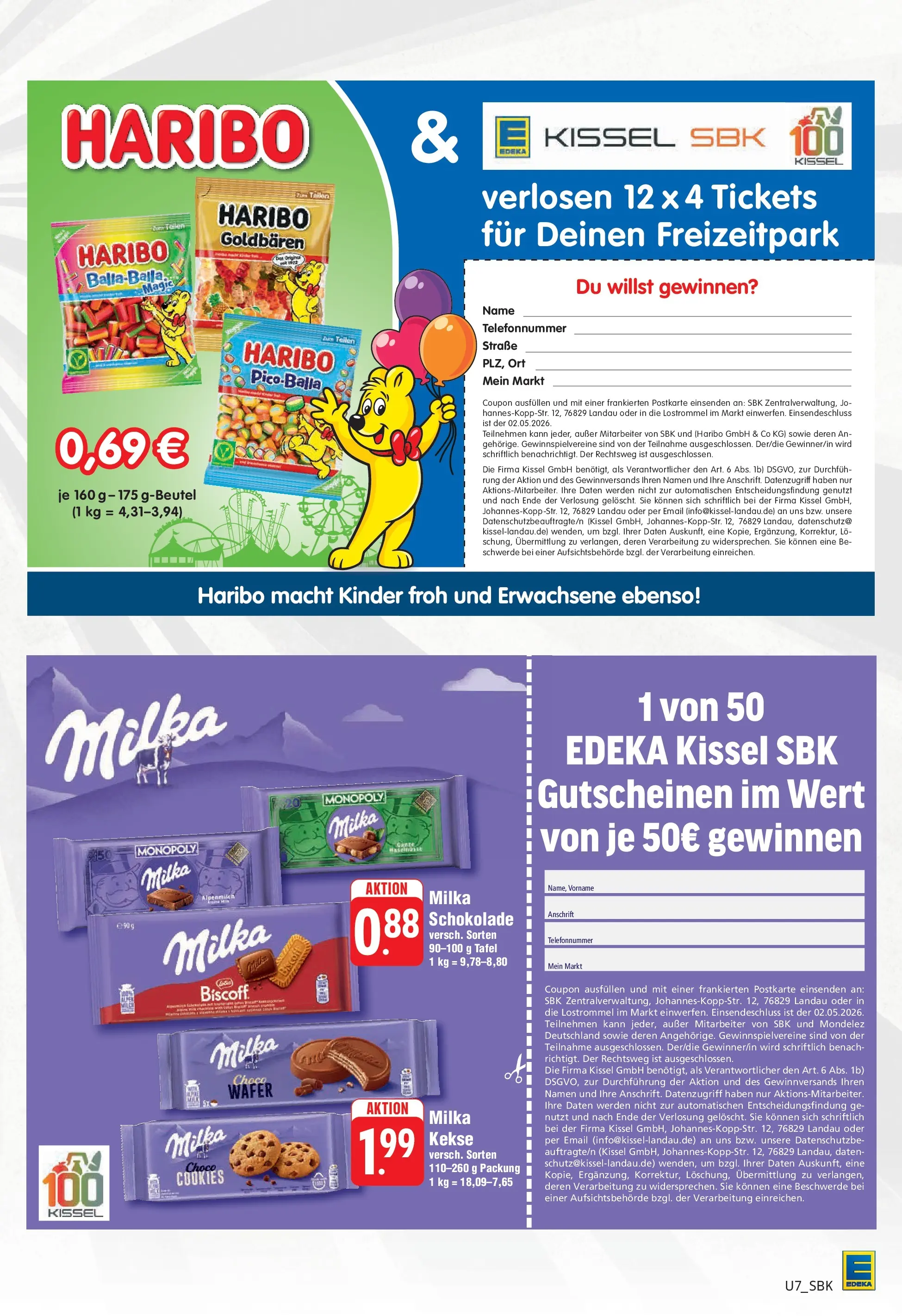 Angebote (ab 20.04.2026) zum Blättern | Seite: 7 | Produkte: Haribo, Schokolade, Milka, Kekse