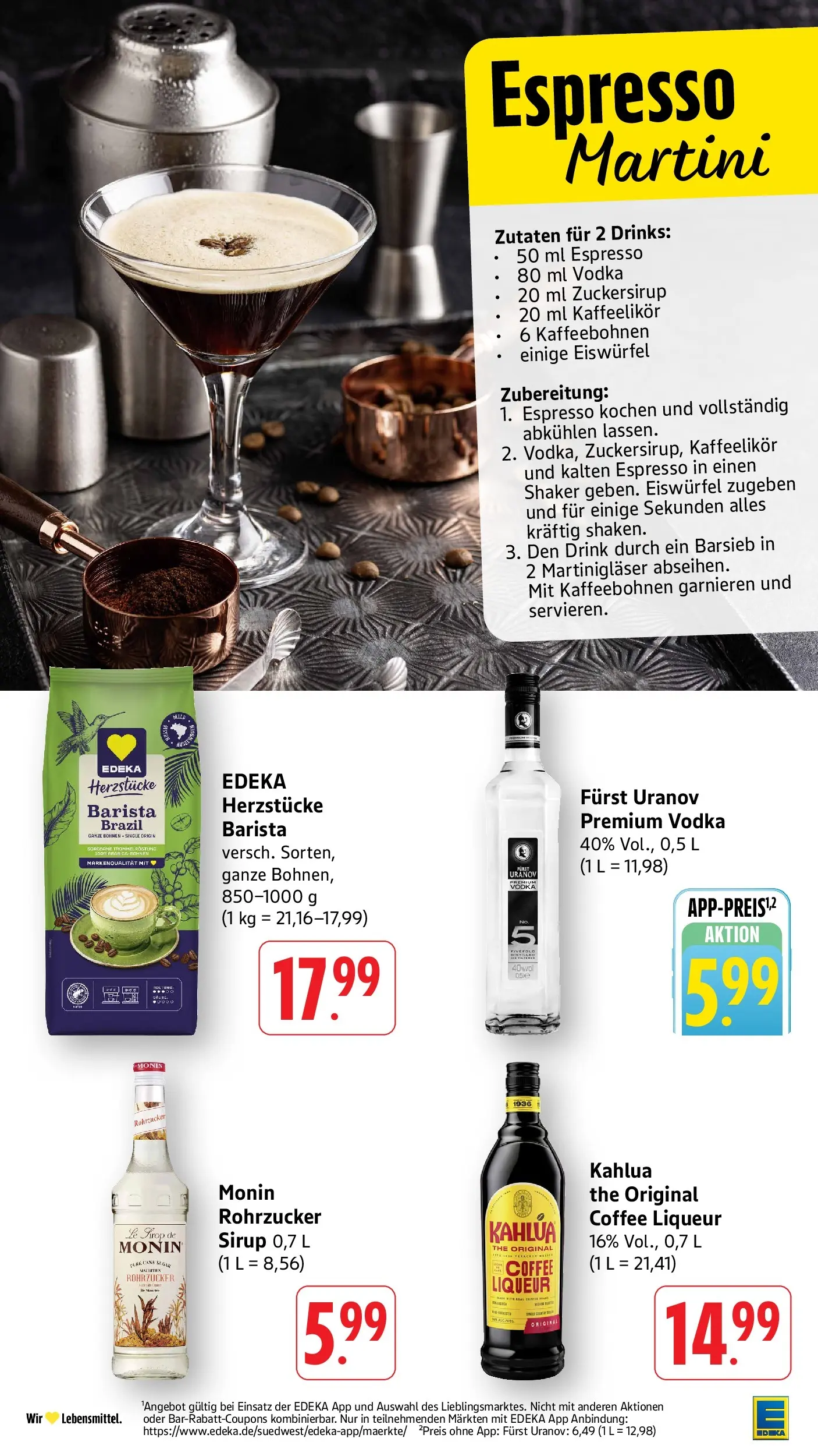 E center Prospekt Offenburg	 (ab 19.04.2026) zum Blättern | Seite: 40 | Produkte: Martini, Sirup, Vodka