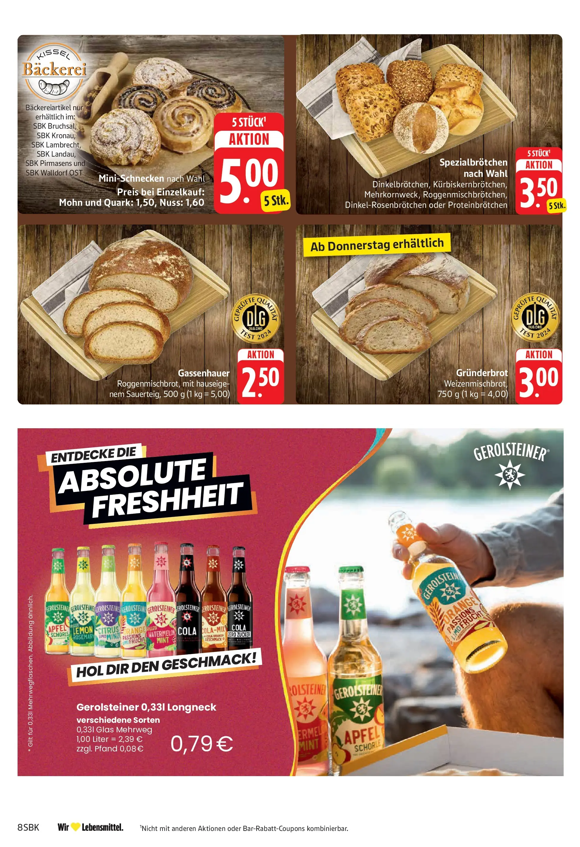 Angebote (ab 20.04.2026) zum Blättern | Seite: 16 | Produkte: Bäckerei, Quark, Äpfel, Gerolsteiner