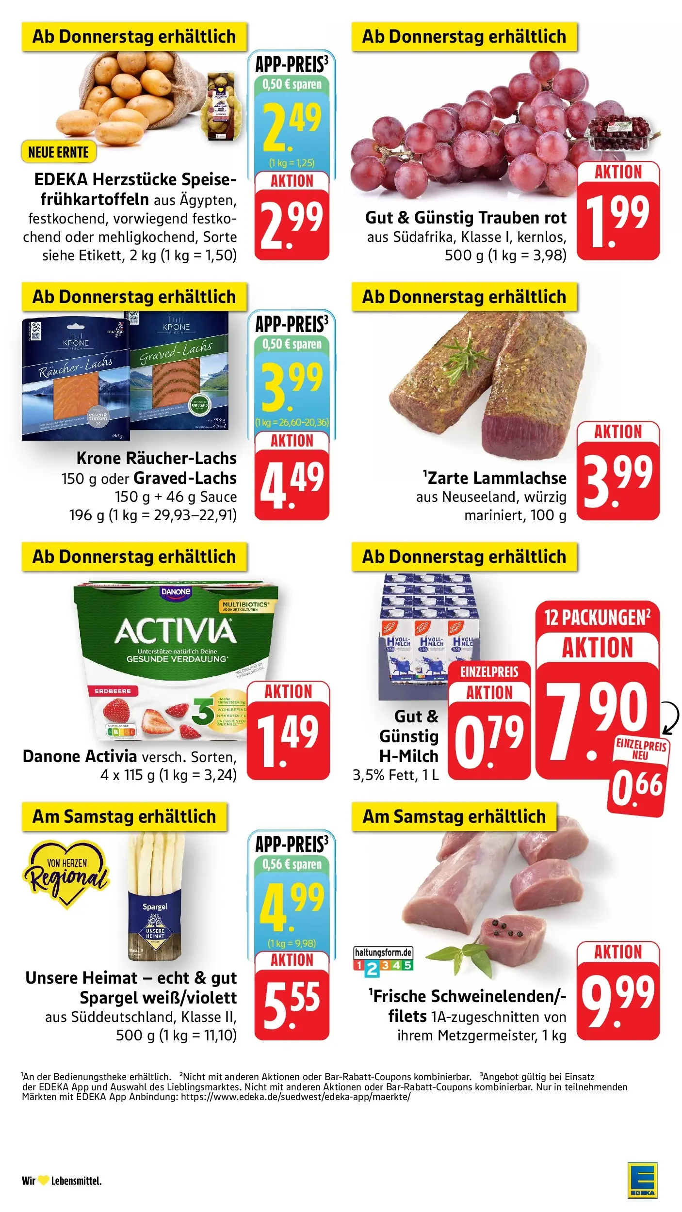 E center Prospekt Offenburg	 (ab 19.04.2026) zum Blättern | Seite: 50 | Produkte: Activia, Danone activia, Trauben, Räucherlachs
