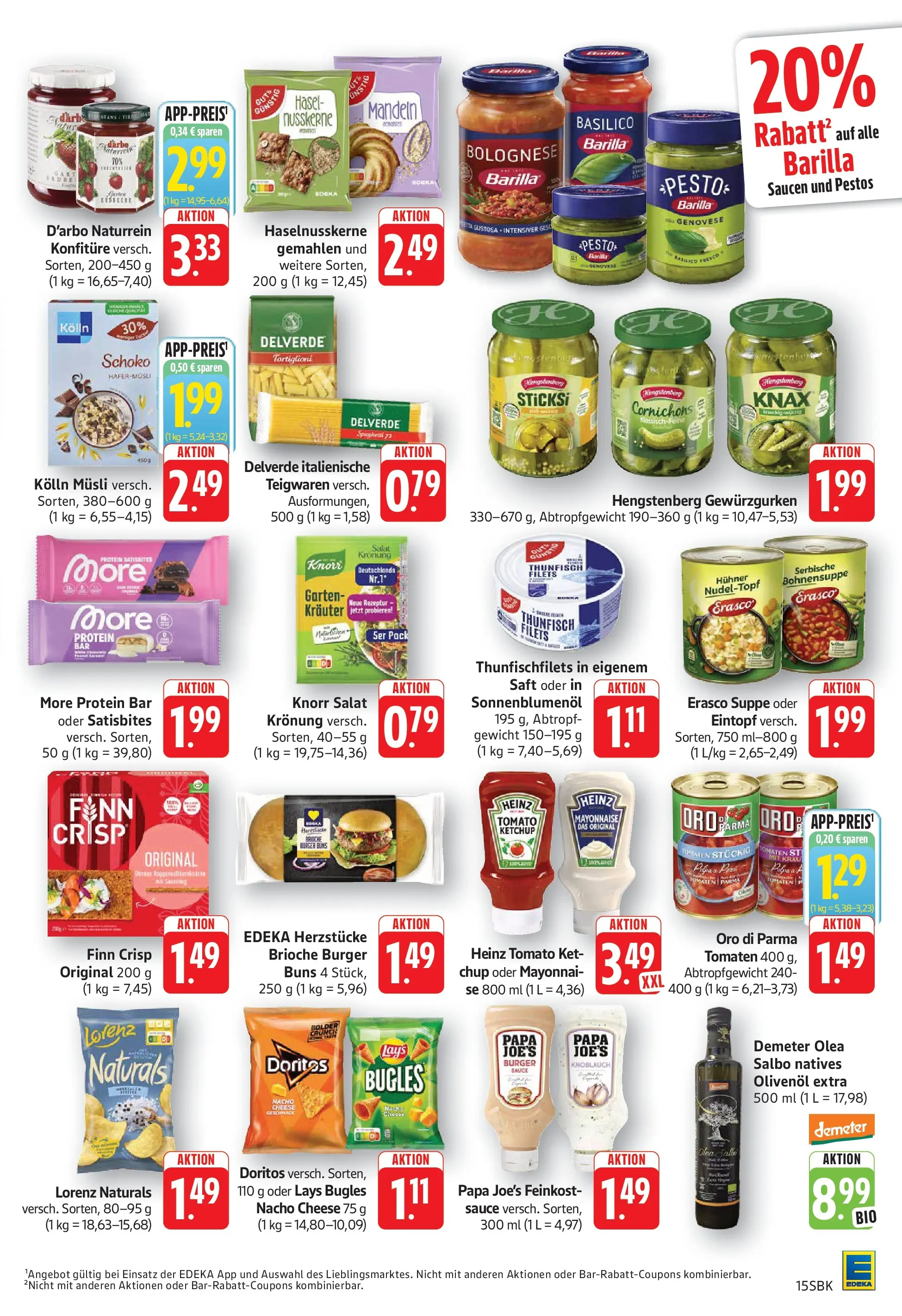 Angebote (ab 20.04.2026) zum Blättern | Seite: 23 | Produkte: Musli, Kolln, Burger, Mayonnaise