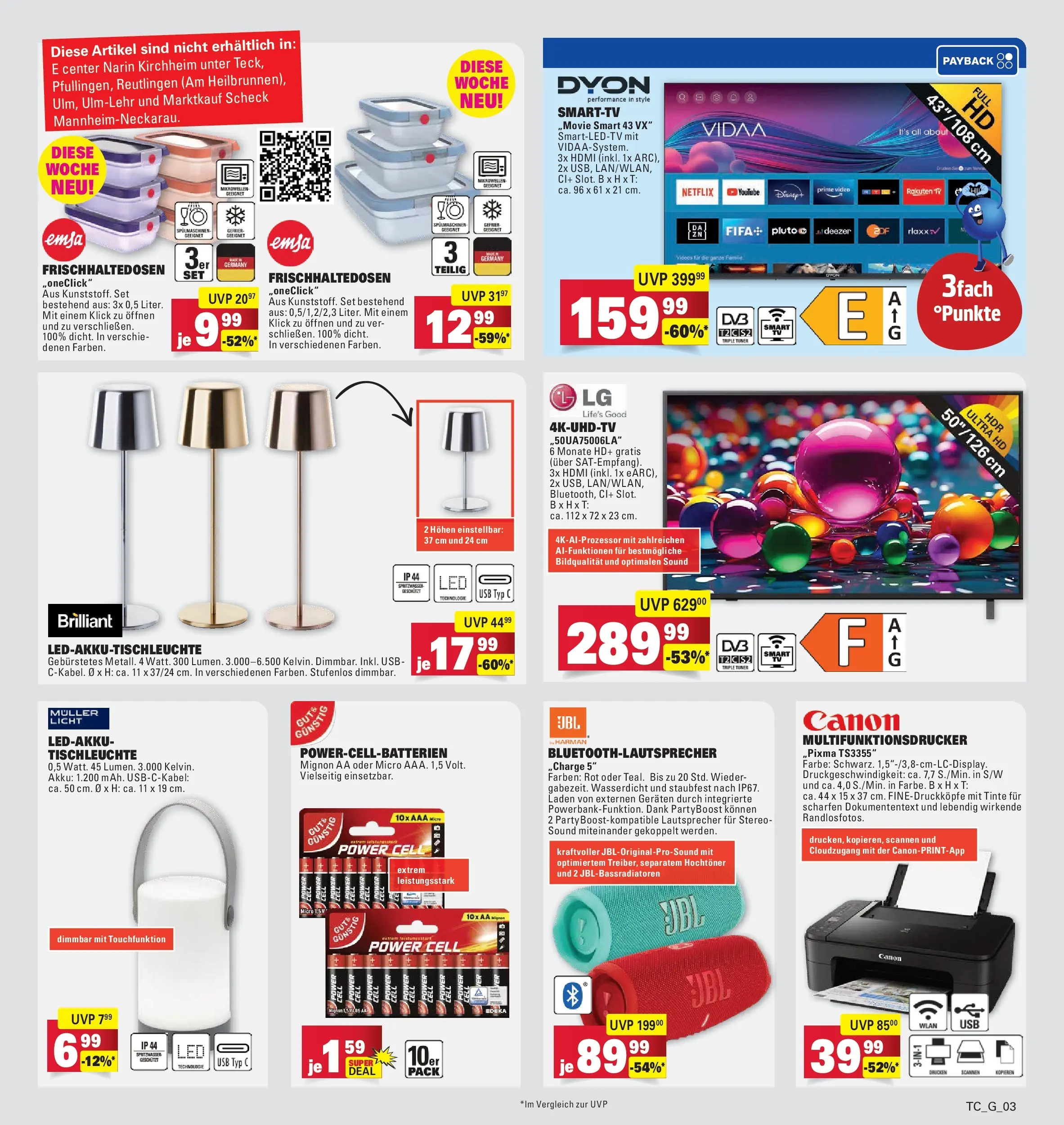 E center Prospekt Eislingen	 (ab 20.04.2026) zum Blättern | Seite: 35 | Produkte: Lautsprecher, USB