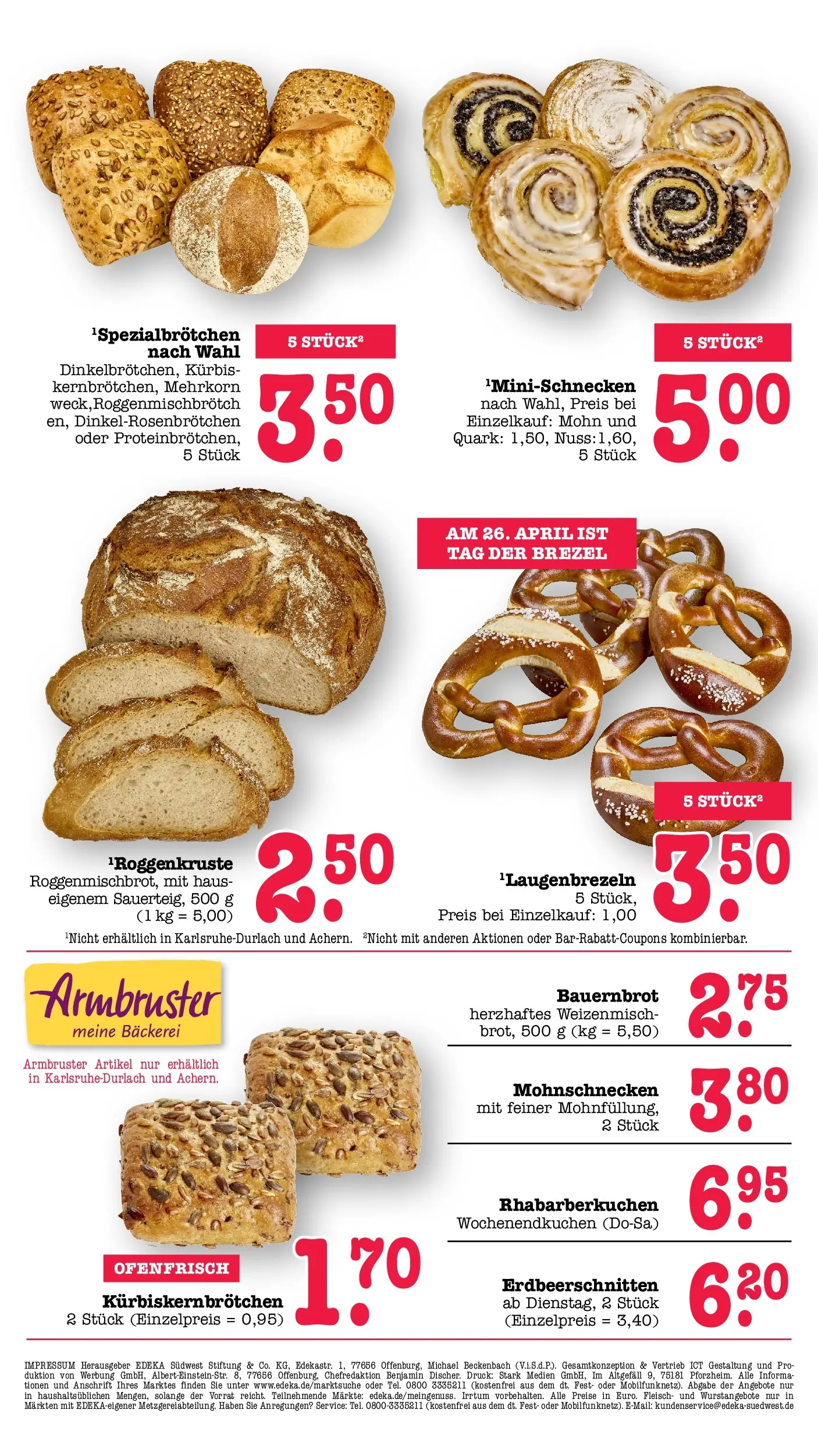 E center Prospekt Kuppenheim-Oberndorf	 (ab 20.04.2026) zum Blättern | Seite: 12 | Produkte: Bäckerei, Quark, Kürbis, Fleisch