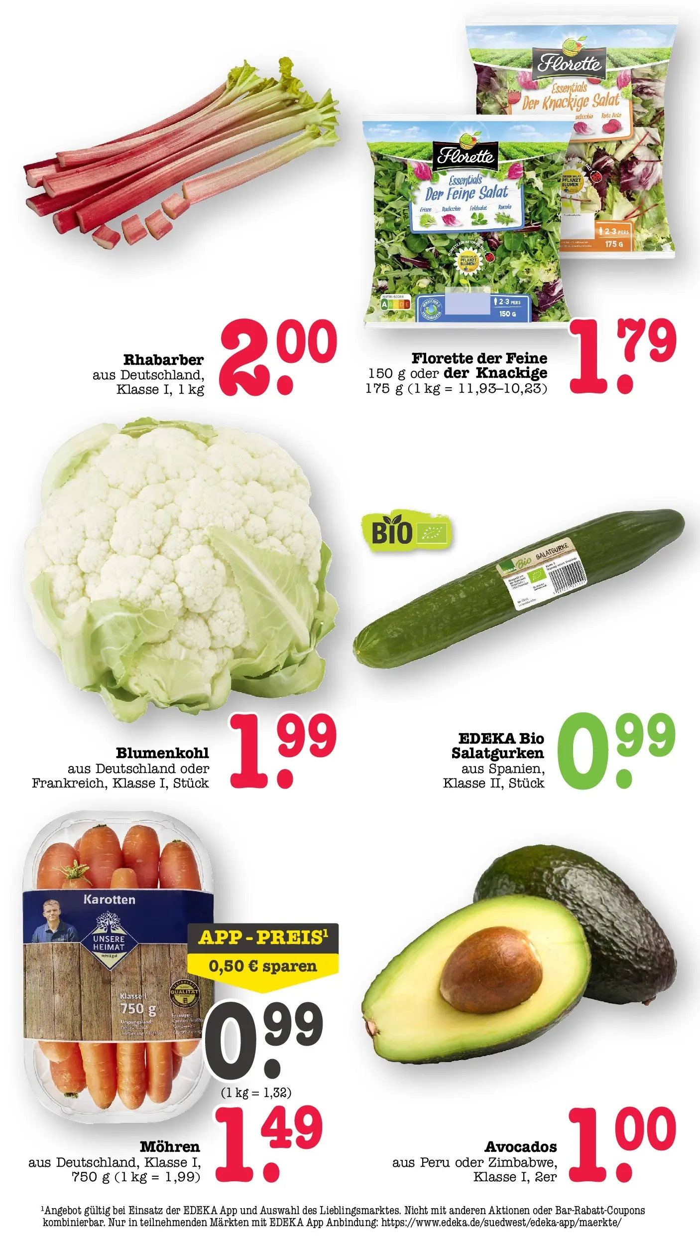 E center Prospekt Kuppenheim-Oberndorf	 (ab 20.04.2026) zum Blättern | Seite: 23 | Produkte: Blumen, Mohren, Blumenkohl, Salat