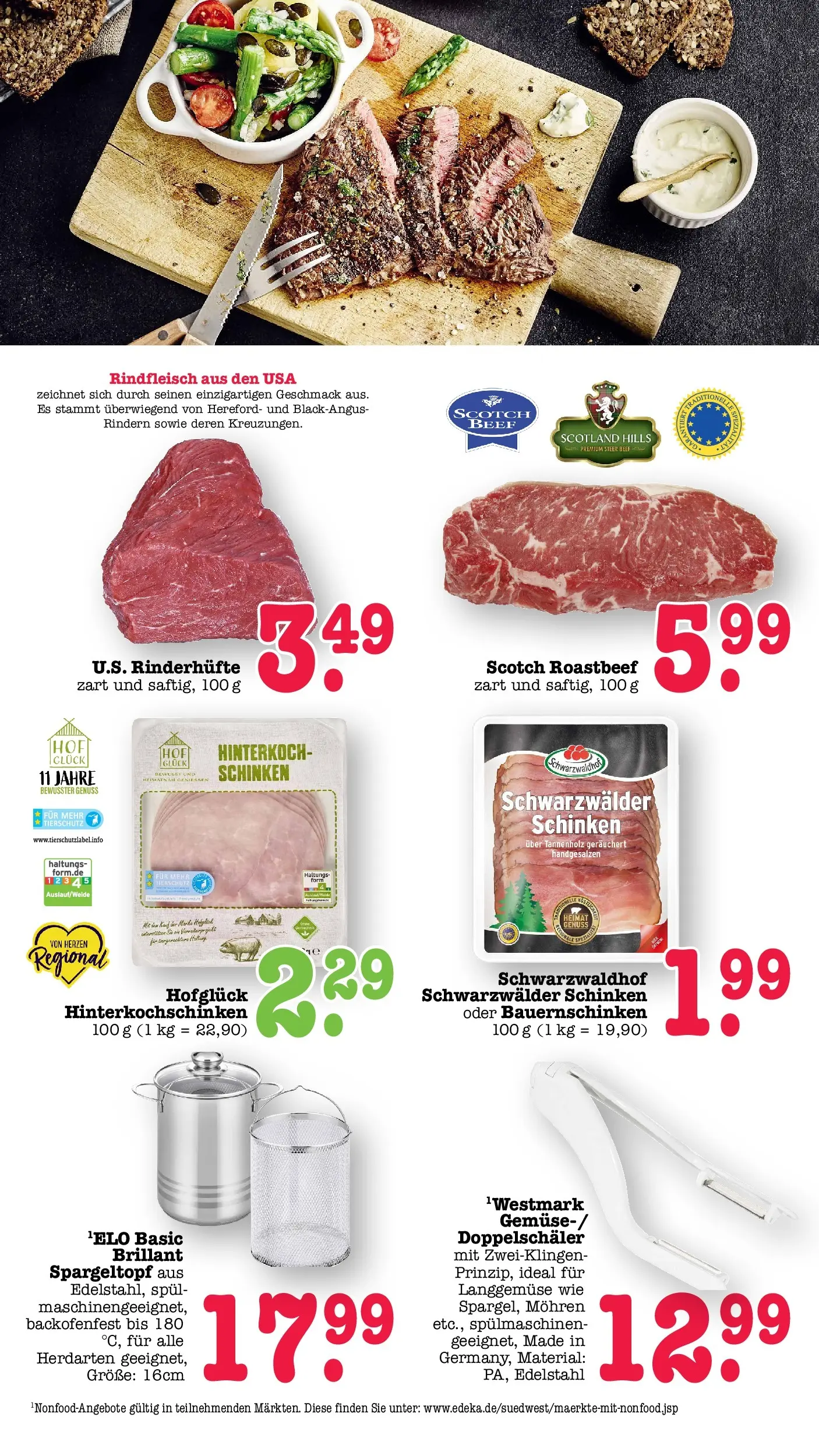 E center Prospekt Kuppenheim-Oberndorf	 (ab 20.04.2026) zum Blättern | Seite: 25 | Produkte: Roastbeef, Mohren, Schinken, Rindfleisch