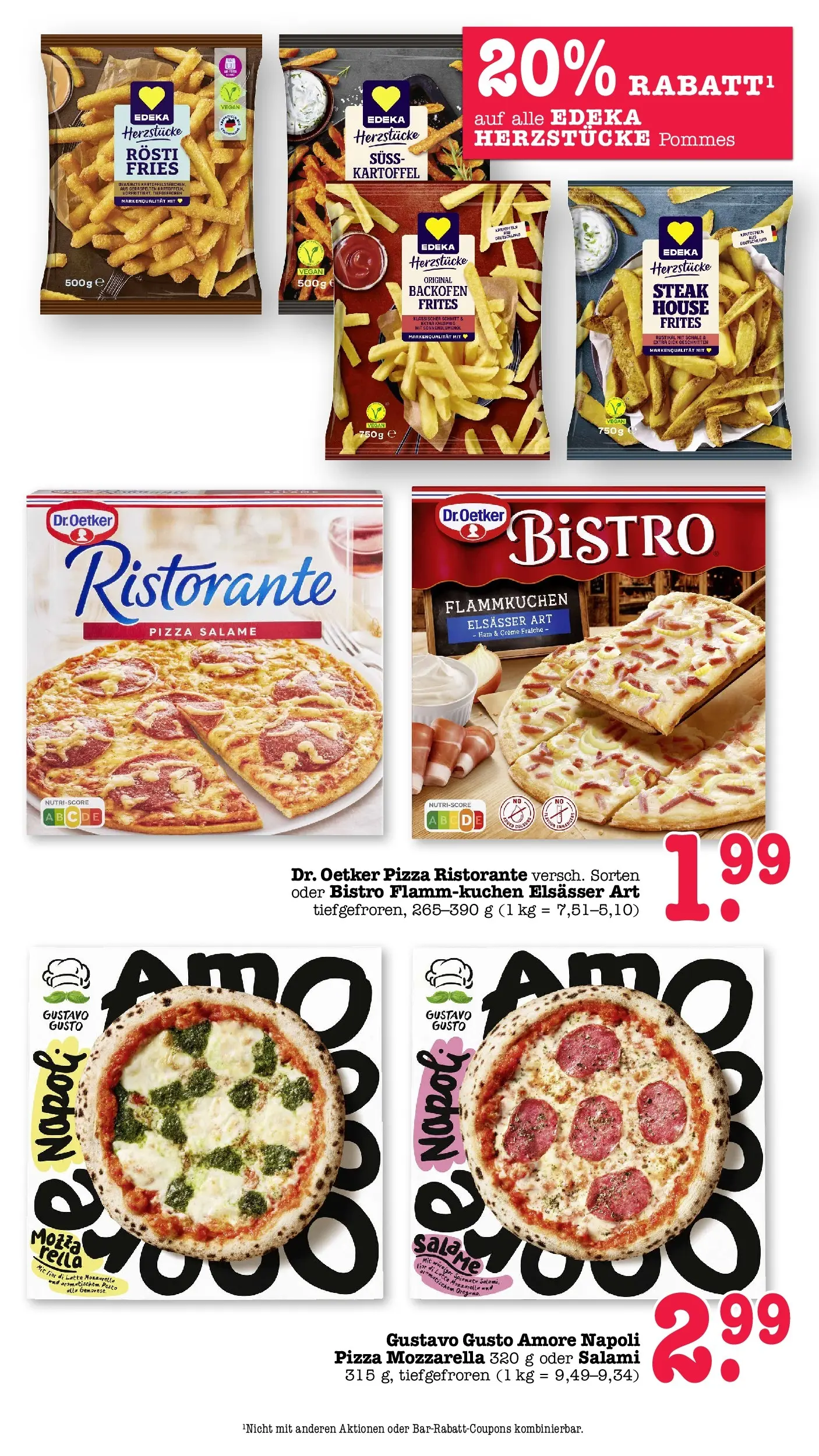 E center Prospekt Kuppenheim-Oberndorf	 (ab 20.04.2026) zum Blättern | Seite: 28 | Produkte: Pommes, Creme, Salami, Pizza