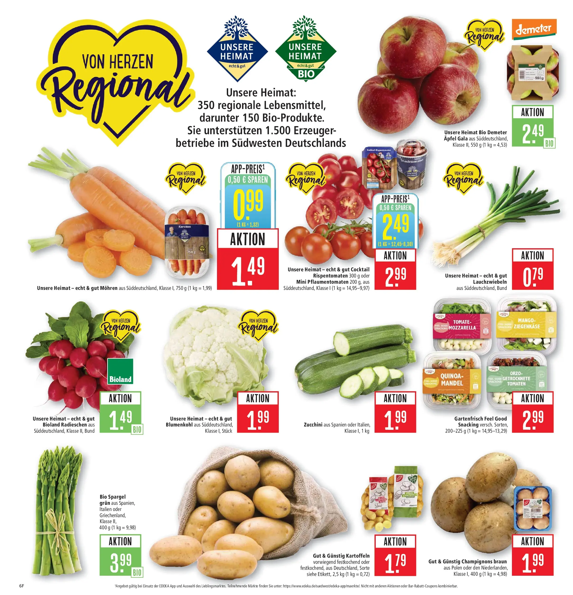 Marktkauf Prospekt Kirchheim	 (ab 20.04.2026) » Angebote online | Seite: 8 | Produkte: Mozzarella, Äpfel, Spargel, Blumenkohl