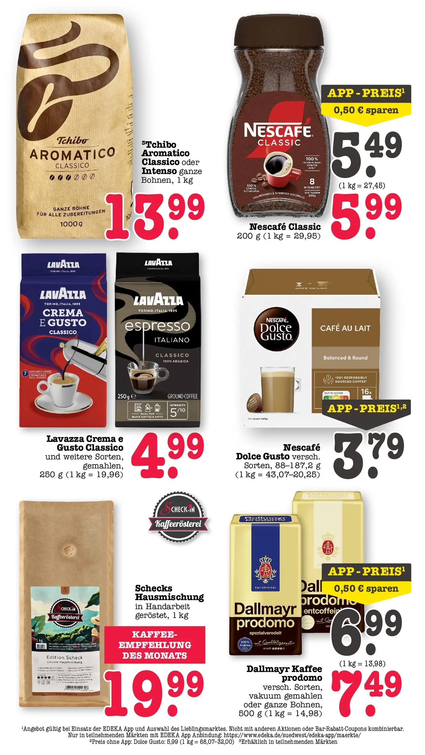 E center Prospekt Kuppenheim-Oberndorf	 (ab 20.04.2026) zum Blättern | Seite: 34 | Produkte: Lavazza, Kaffee, Dallmayr, Nescafe classic