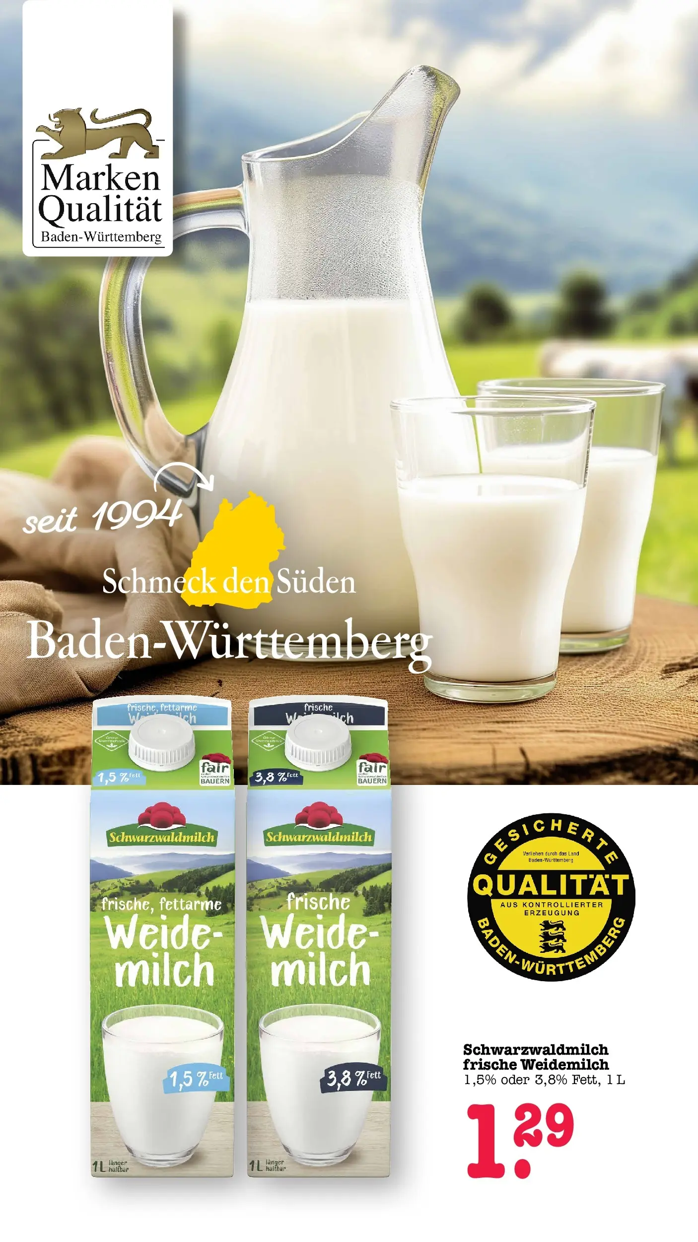 E center Prospekt Kuppenheim-Oberndorf	 (ab 20.04.2026) zum Blättern | Seite: 40 | Produkte: Milch