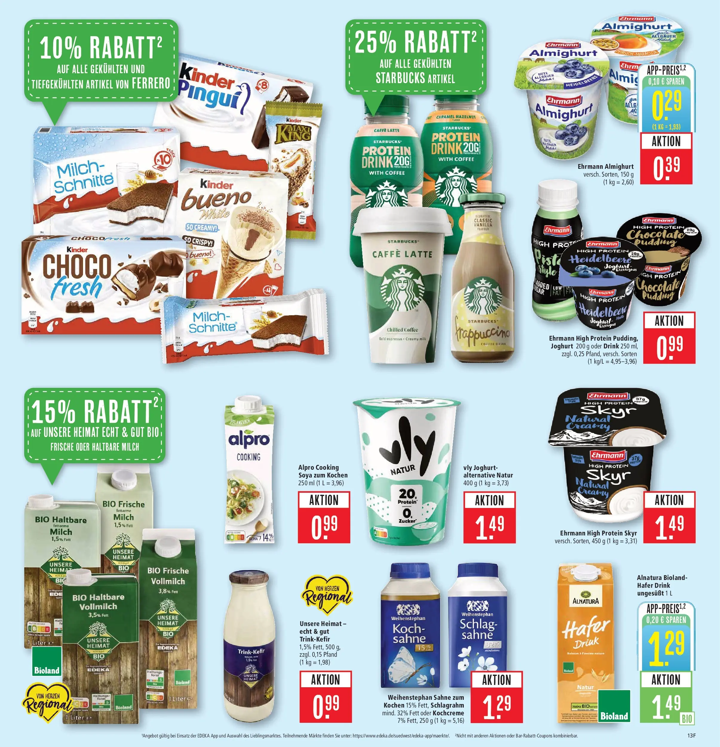 Marktkauf Prospekt Kirchheim	 (ab 20.04.2026) » Angebote online | Seite: 17 | Produkte: Milch, Starbucks, Alpro, Sahne