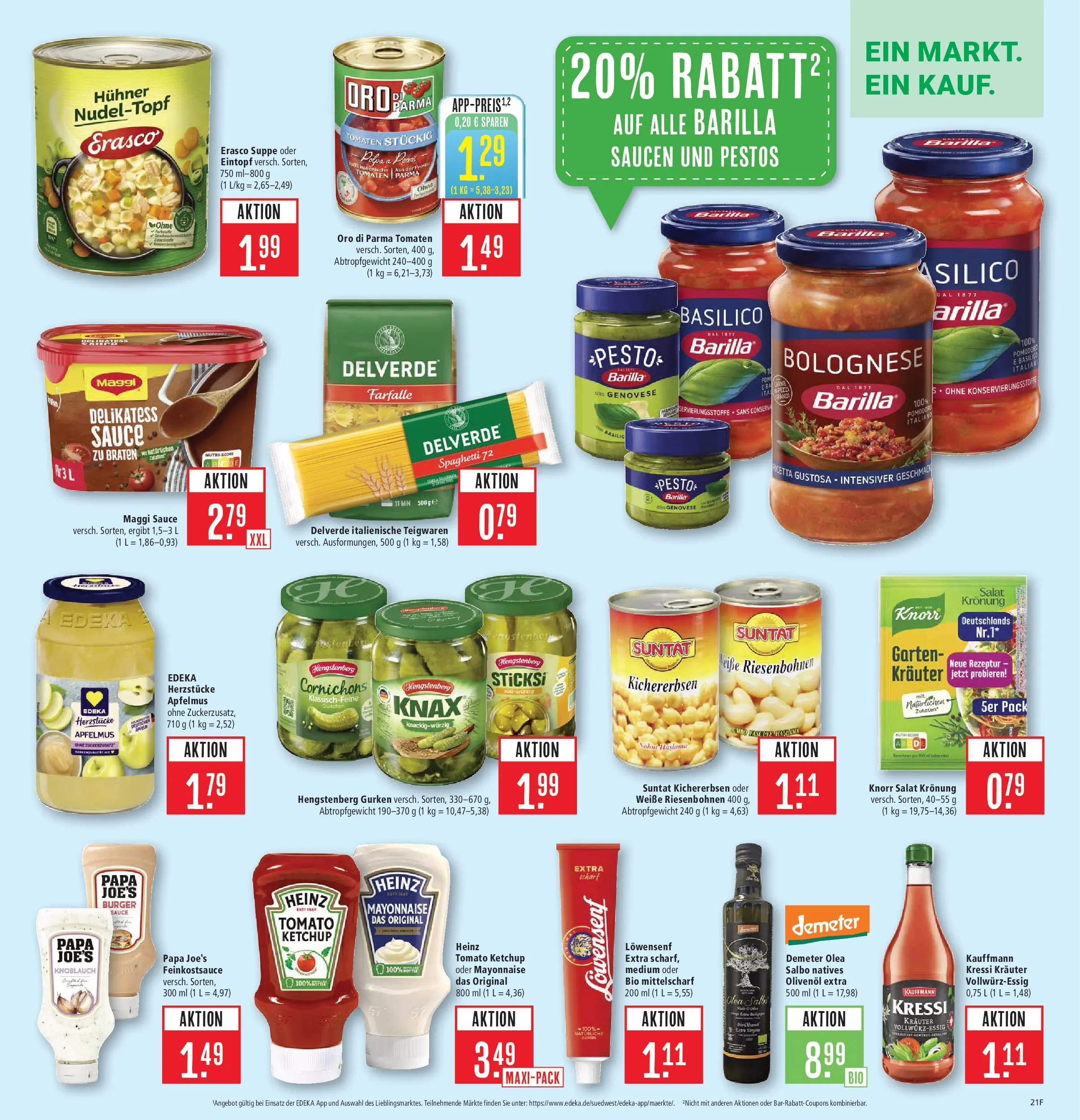 Marktkauf Prospekt Kirchheim	 (ab 20.04.2026) » Angebote online | Seite: 27 | Produkte: Barilla, Burger, Knorr, Oro di parma