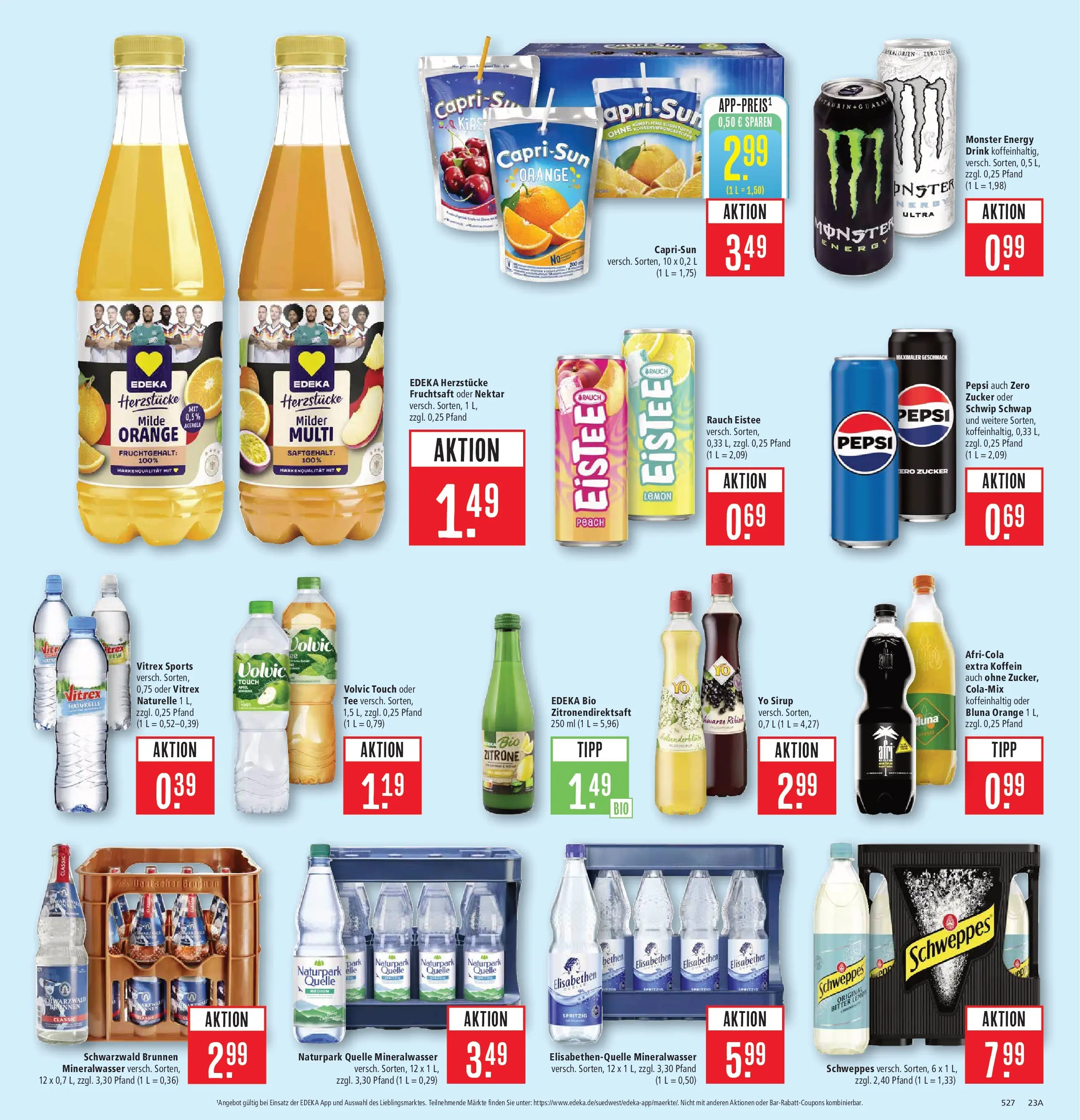 Marktkauf Prospekt Aschaffenburg	 (ab 20.04.2026) » Angebote online | Seite: 29 | Produkte: Schweppes, Zucker, Volvic, Fruchtsaft