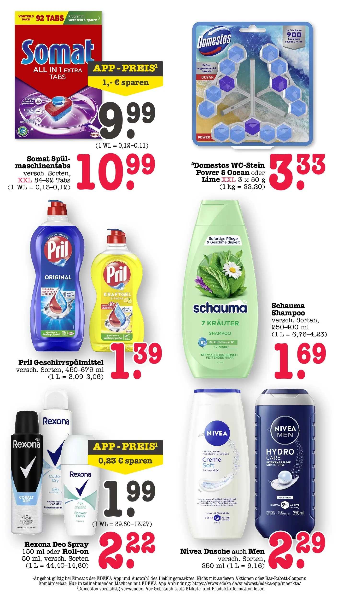 E center Prospekt Kuppenheim-Oberndorf	 (ab 20.04.2026) zum Blättern | Seite: 64 | Produkte: Dusche, Duschgel, Geschirrspülmittel, Pril