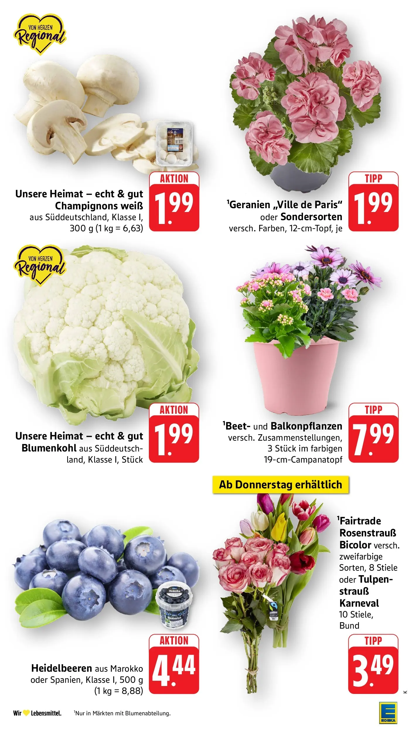 Angebote (ab 20.04.2026) zum Blättern | Seite: 7 | Produkte: Heidelbeeren, Champignons, Blumenkohl