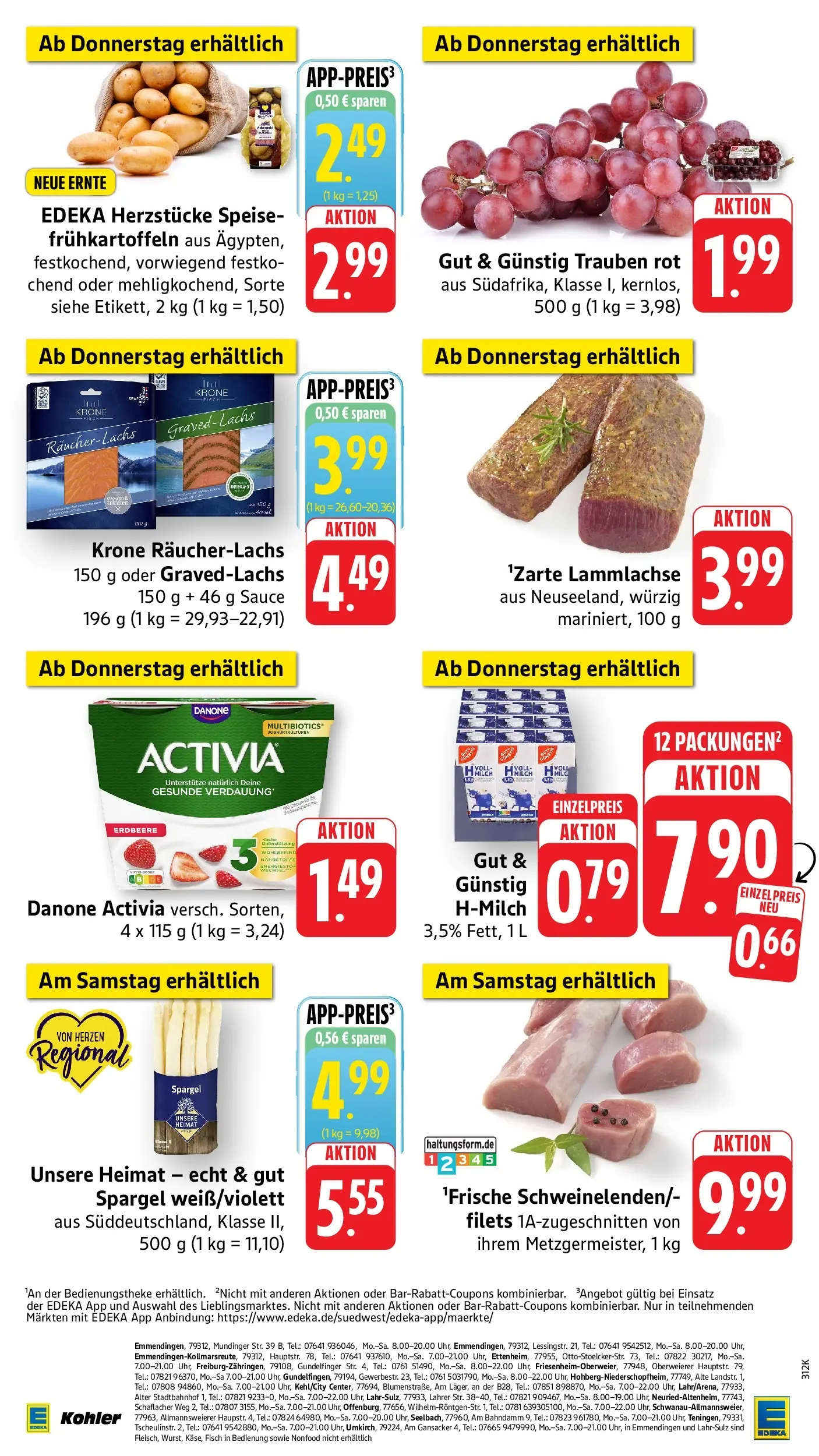 Angebote (ab 20.04.2026) zum Blättern | Seite: 50 | Produkte: Activia, Danone activia, Trauben, Spargel