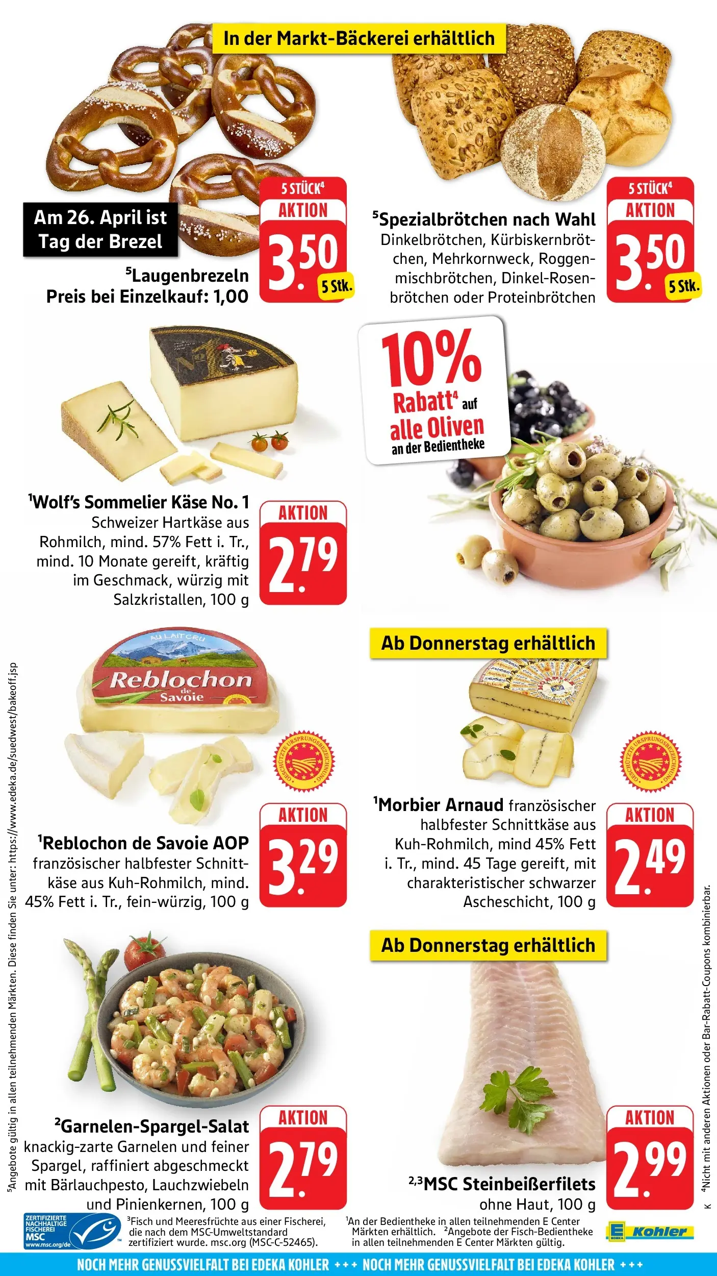 Angebote (ab 20.04.2026) zum Blättern | Seite: 53 | Produkte: Käse, Garnelen, Meeresfrüchte