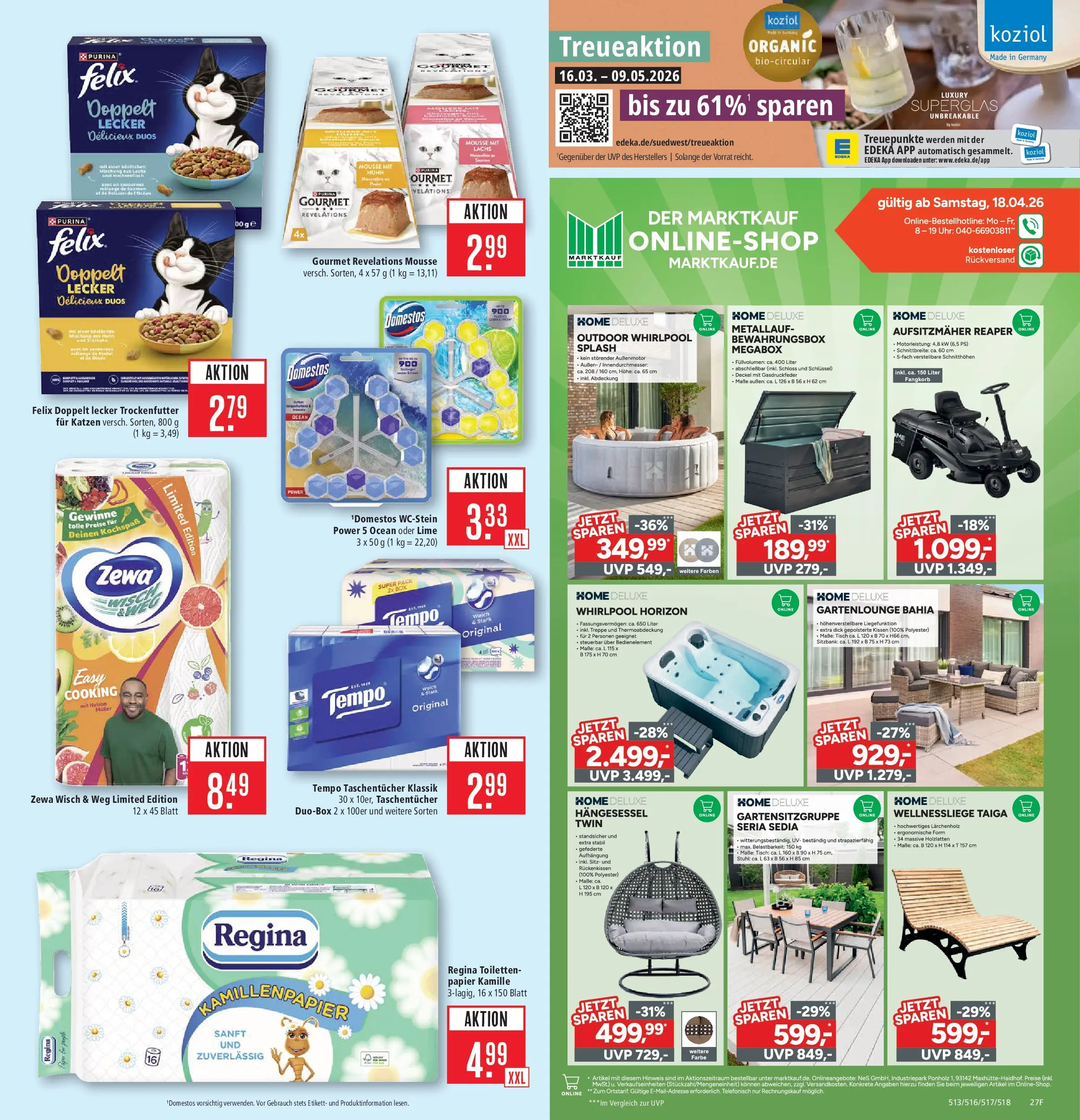 Marktkauf Prospekt Kirchheim	 (ab 20.04.2026) » Angebote online | Seite: 37 | Produkte: Tisch, Stuhl, Zewa, Tempo