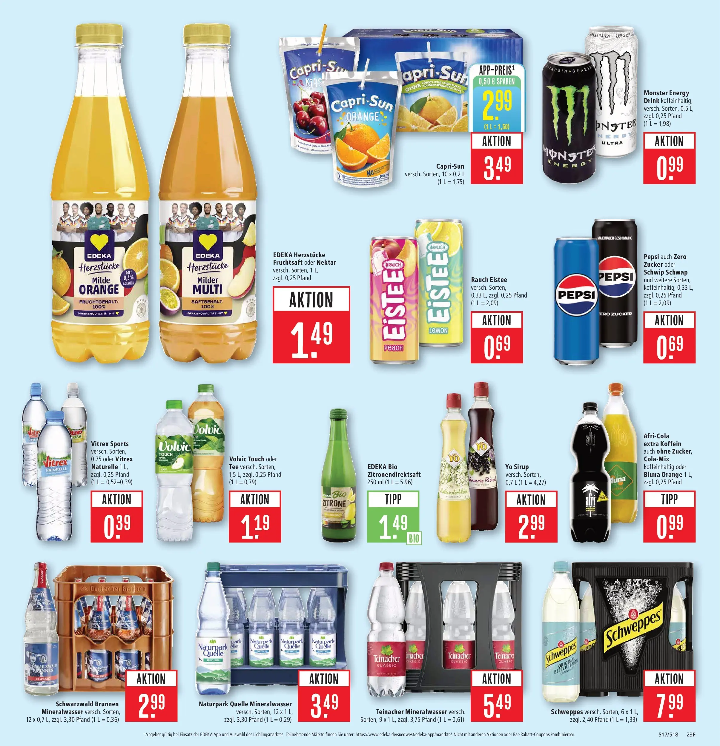 Marktkauf Prospekt Kirchheim	 (ab 20.04.2026) » Angebote online | Seite: 29 | Produkte: Energy, Mineralwasser, Pepsi, Tee