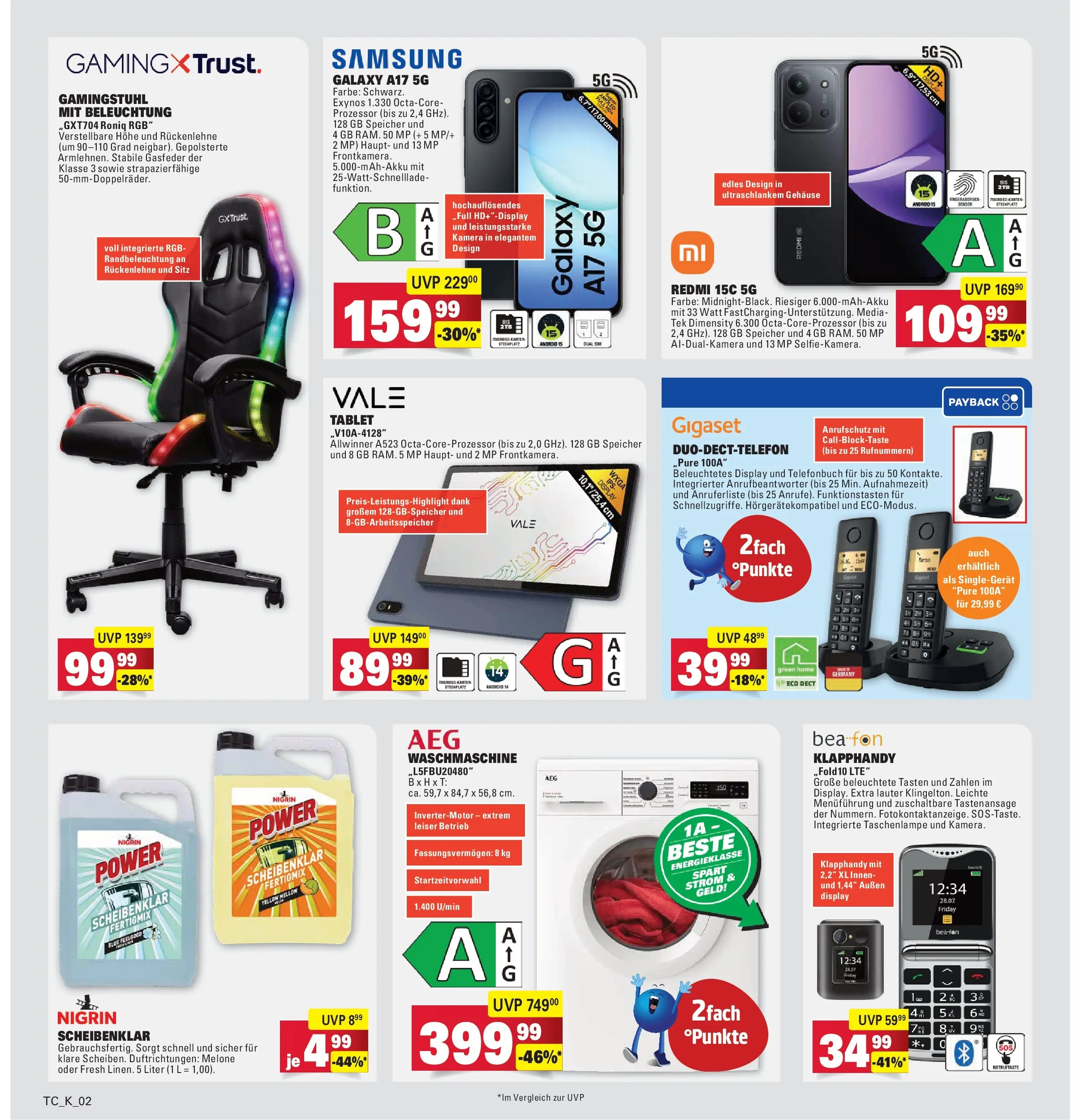 Marktkauf Prospekt Friedrichshafen	 (ab 20.04.2026) » Angebote online | Seite: 40 | Produkte: Kamera, Waschmaschine, Samsung, Tablet