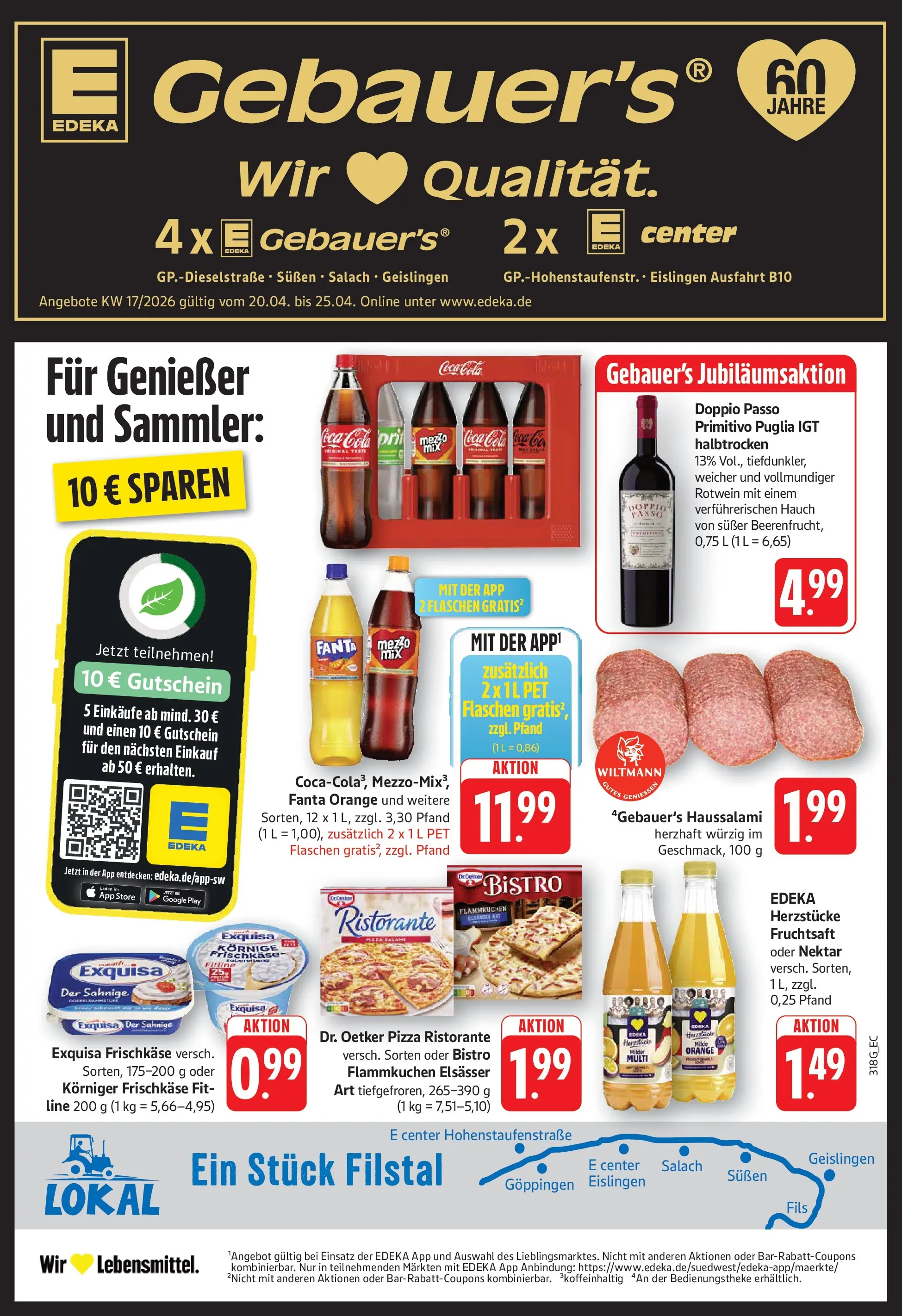 E center Prospekt Göppingen	 (ab 20.04.2026) zum Blättern | Seite: 1 | Produkte: Fanta, Rotwein, Doppio Passo, Pizza