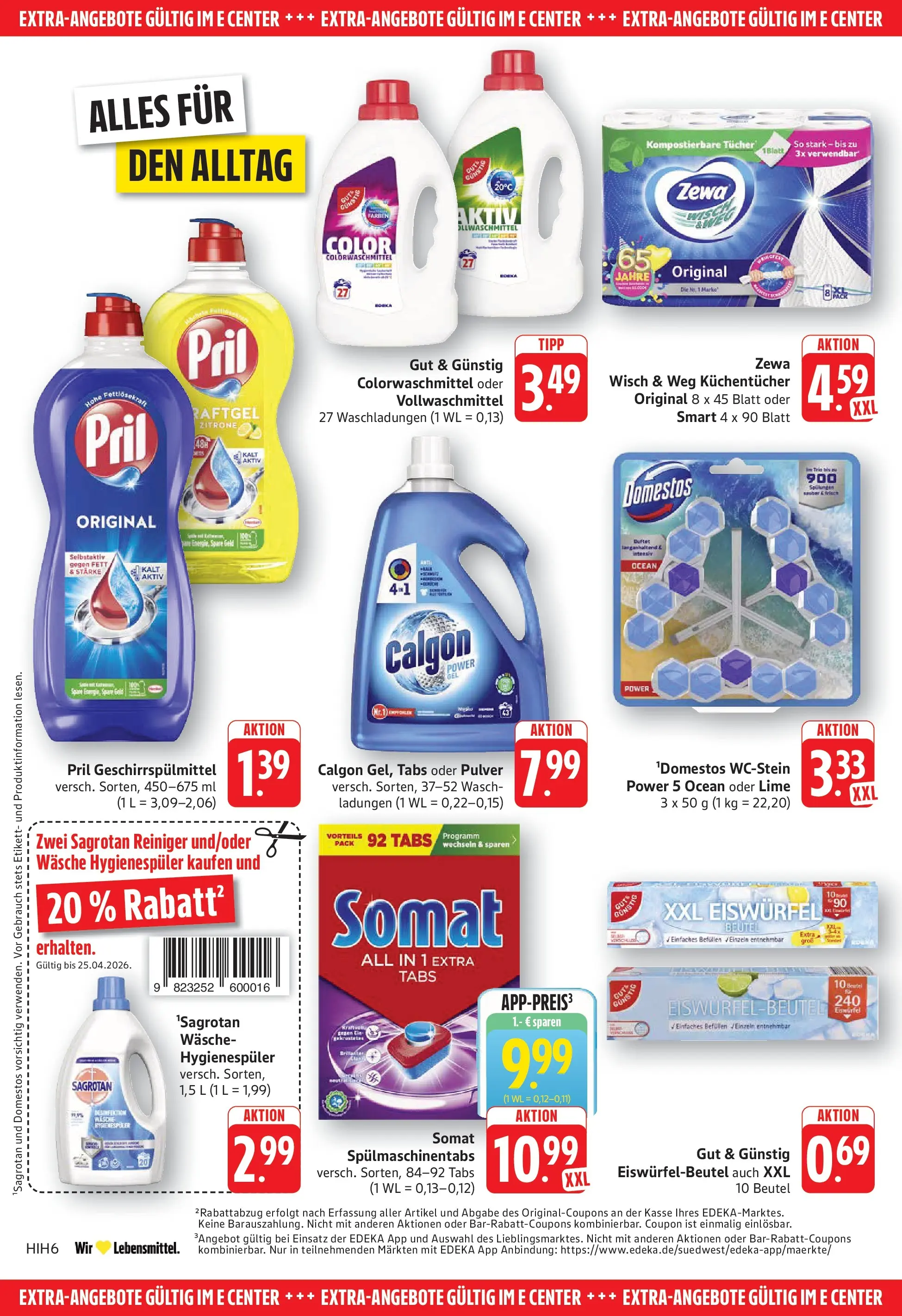 Angebote (ab 20.04.2026) zum Blättern | Seite: 30 | Produkte: Spülmaschinentabs, Geschirrspülmittel, Zitrone, Pril