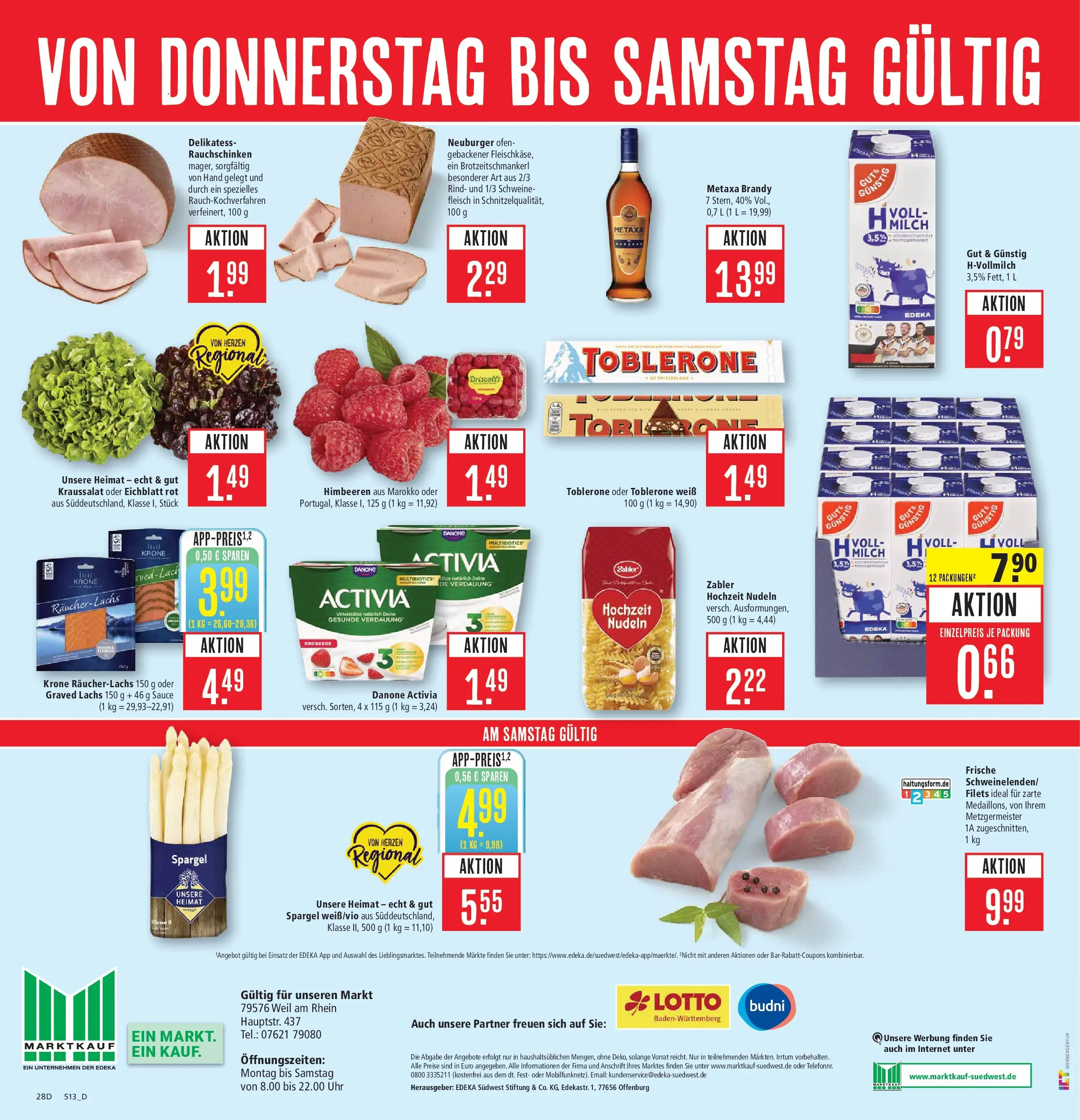 Marktkauf Prospekt Weil Am Rhein	 (ab 20.04.2026) » Angebote online | Seite: 38 | Produkte: Ofen, Spargel, Nudeln, Fleisch
