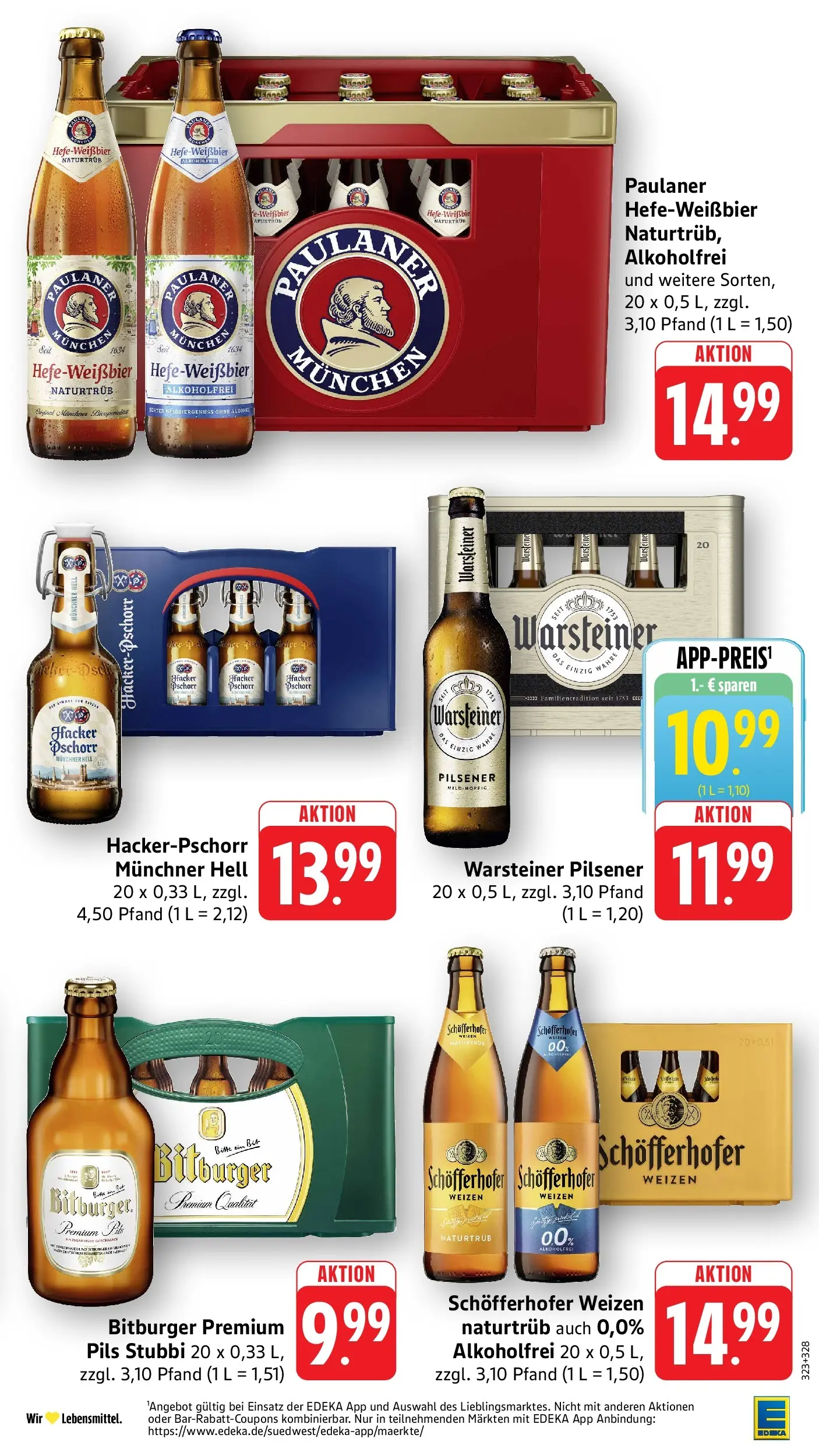Angebote (ab 20.04.2026) zum Blättern | Seite: 31 | Produkte: Weißbier, Pils, Hefe weissbier, Warsteiner
