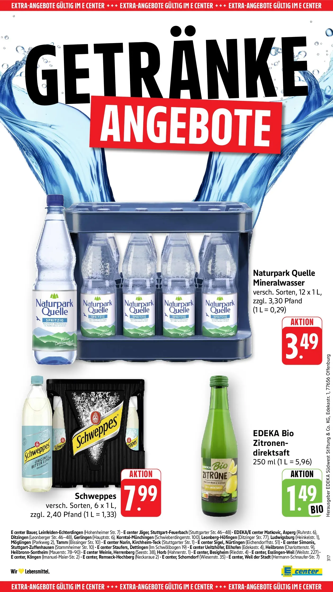 Angebote (ab 20.04.2026) zum Blättern | Seite: 59 | Produkte: Schweppes, Mineralwasser, Zitrone, Zitronen