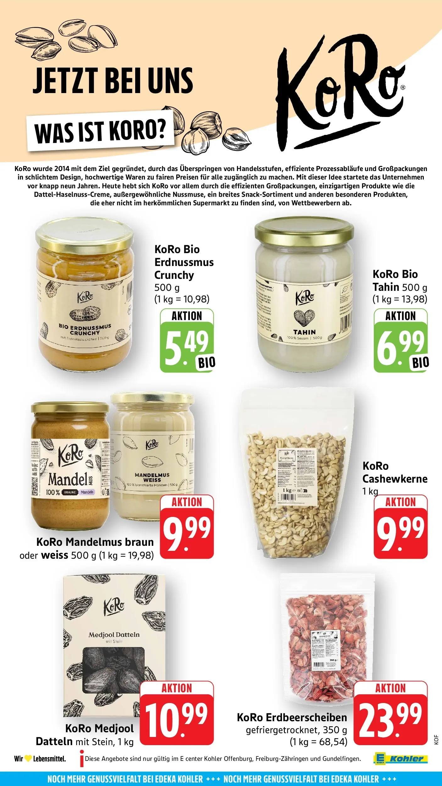 E center Prospekt Offenburg	 (ab 19.04.2026) zum Blättern | Seite: 62 | Produkte: Mandeln