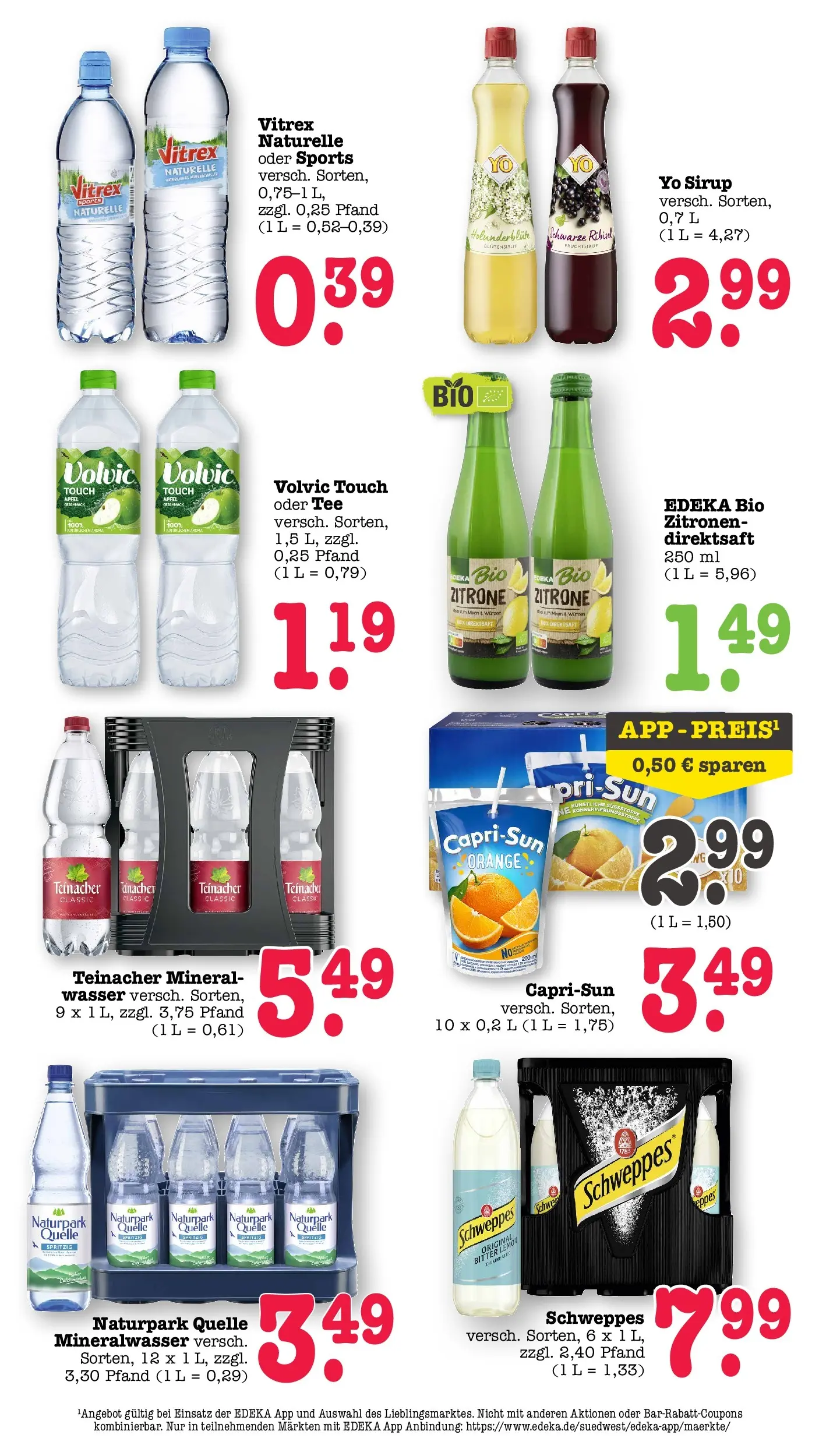 Angebote (ab 20.04.2026) zum Blättern | Seite: 47 | Produkte: Äpfel, Sirup, Mineralwasser, Tee