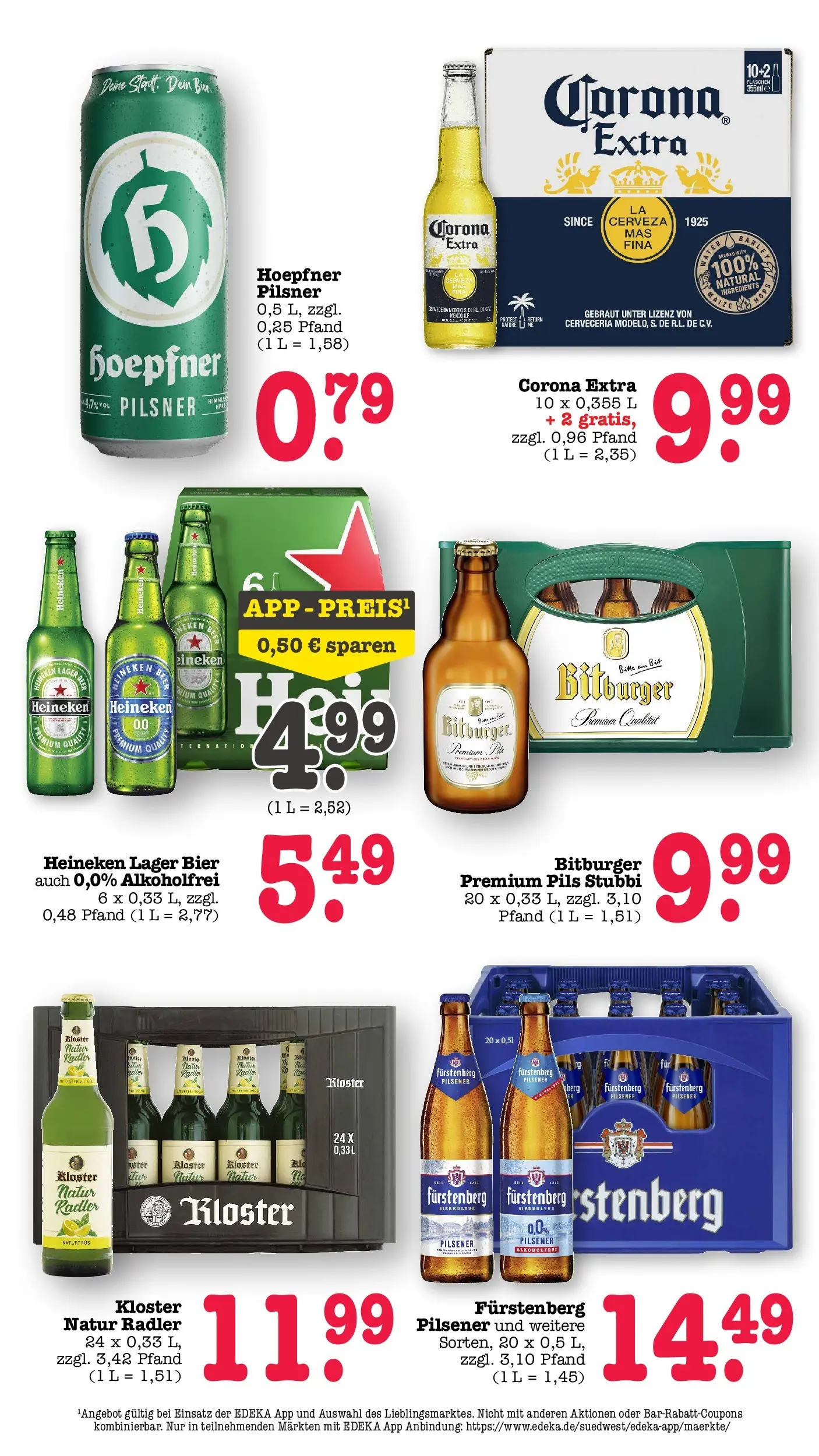 Angebote (ab 20.04.2026) zum Blättern | Seite: 48 | Produkte: Bitburger, Bier, Heineken, Radler