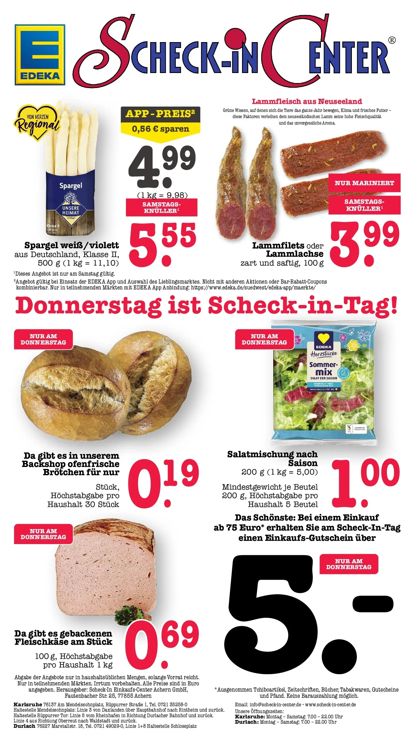 Angebote (ab 20.04.2026) zum Blättern | Seite: 70 | Produkte: Spargel, Ofenfrische, Salat, Uhr