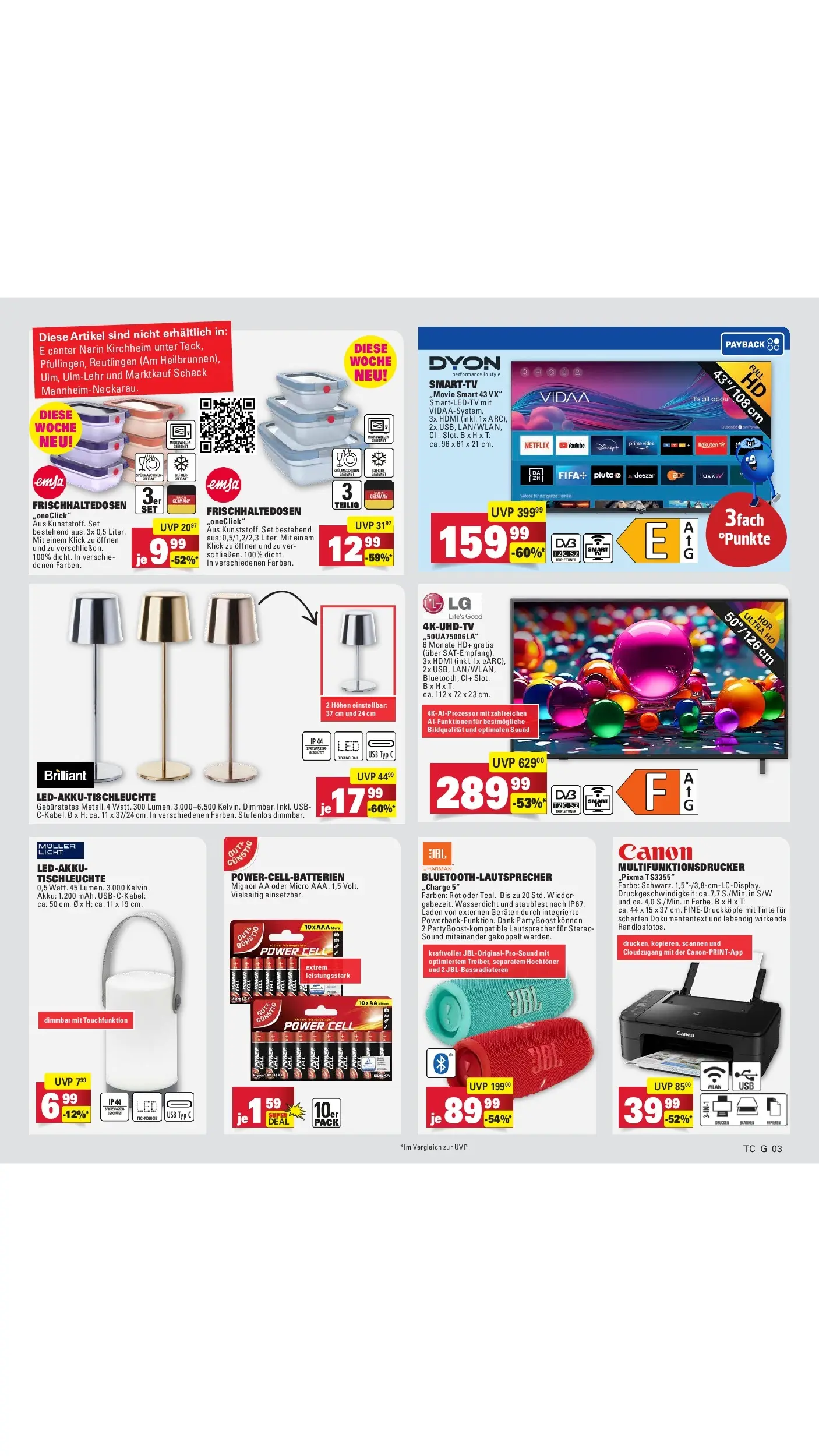 E center Prospekt Sinzheim	 (ab 20.04.2026) zum Blättern | Seite: 90 | Produkte: Lautsprecher, USB