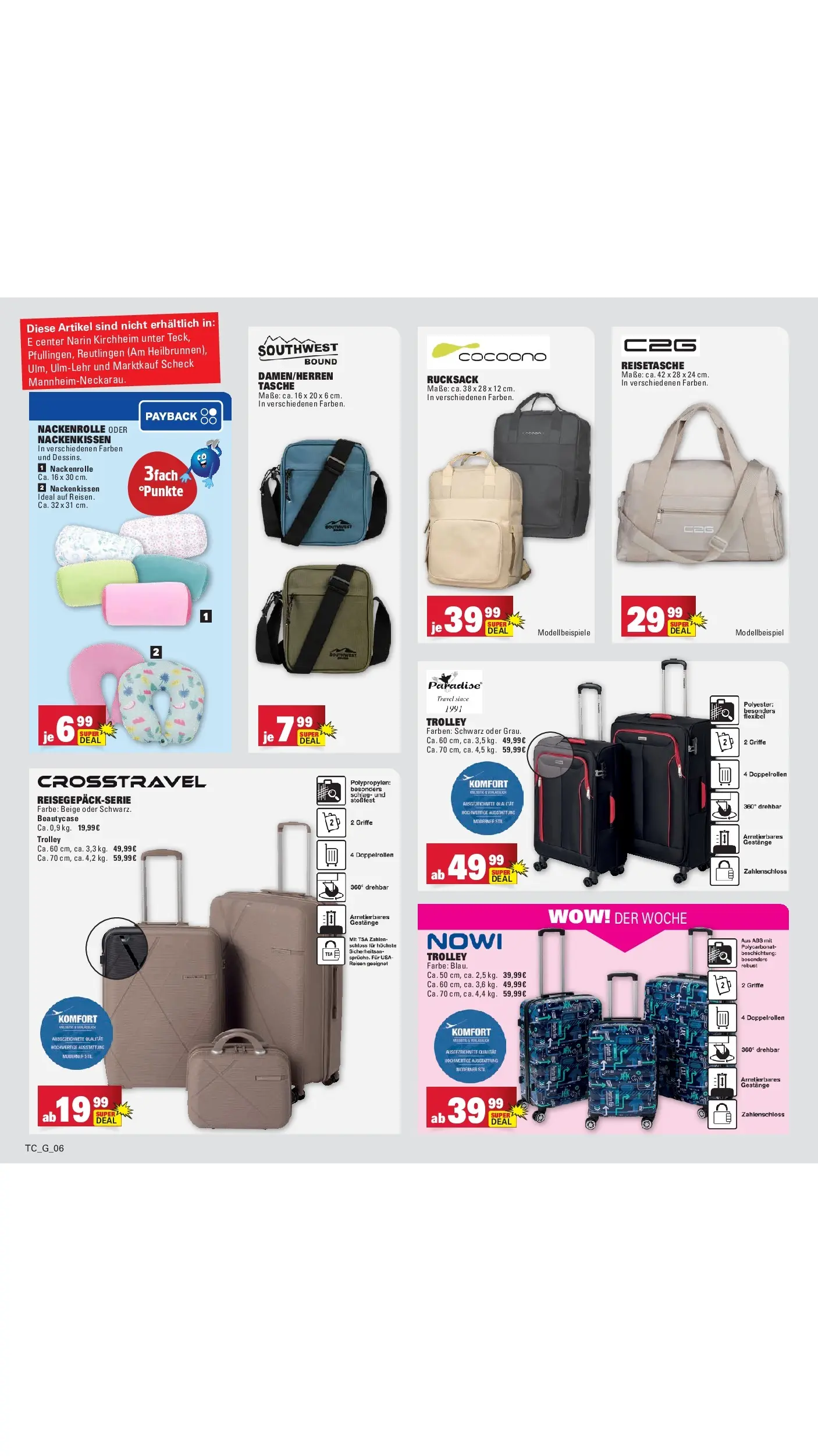 E center Prospekt Sinzheim	 (ab 20.04.2026) zum Blättern | Seite: 93 | Produkte: Tasche, Rucksack, Reisetasche