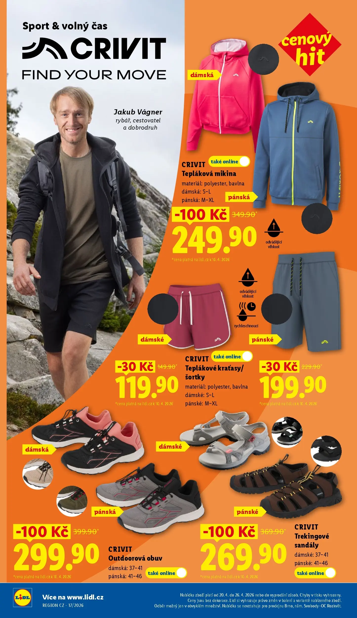 Lidl leták od 19.04.2026 - Nový akční leták | Strana: 32 | Produkty: Mikina, Sandály, Obuv