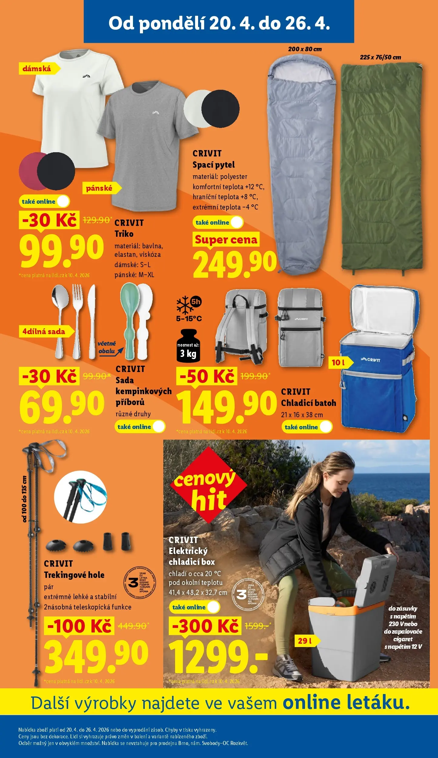 Lidl leták od 19.04.2026 - Nový akční leták | Strana: 33 | Produkty: Box, Batoh, Chladicí box, Trekingové hole